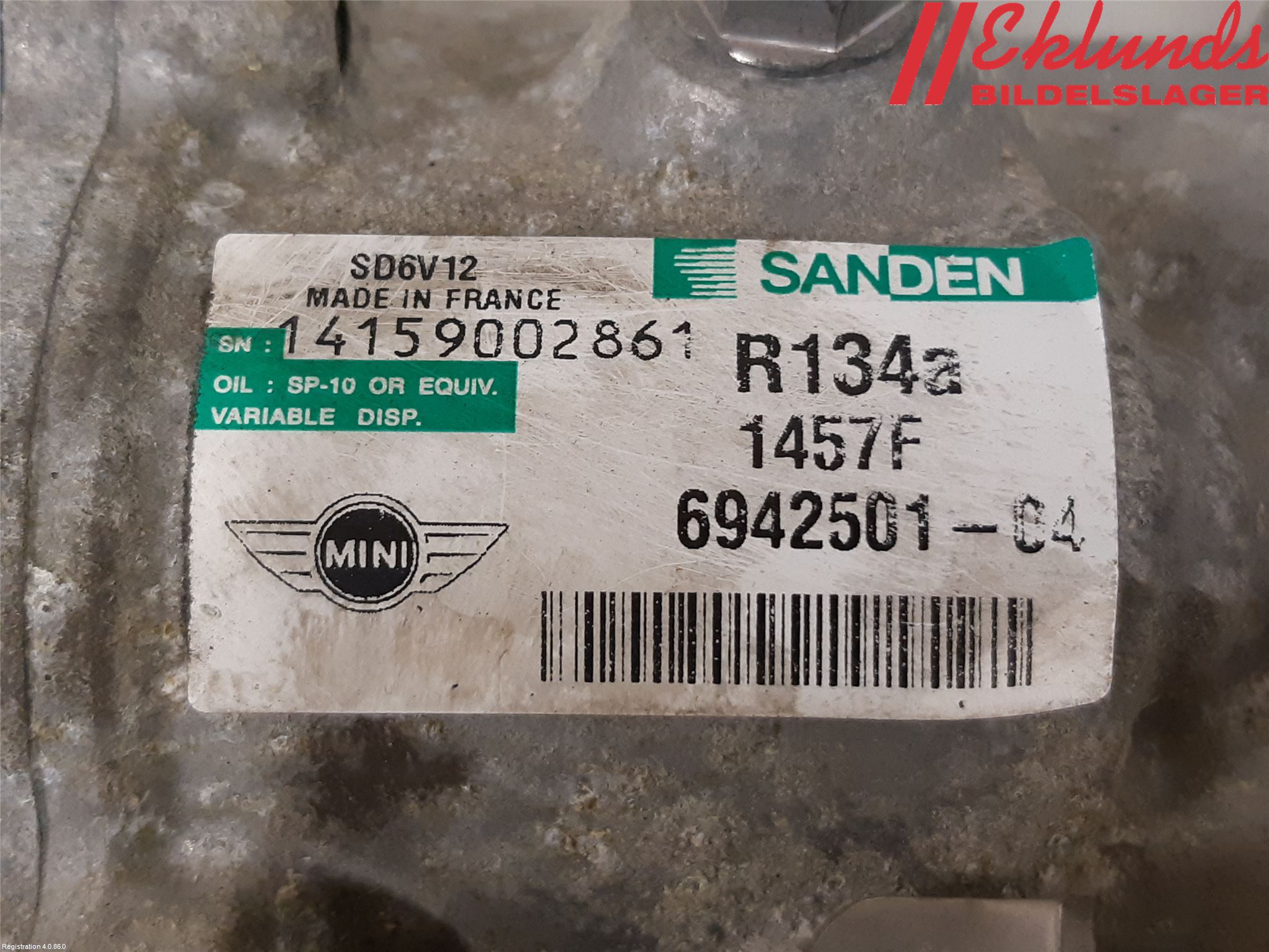 Mini COUPE R56 05-14 Ac Kompressor