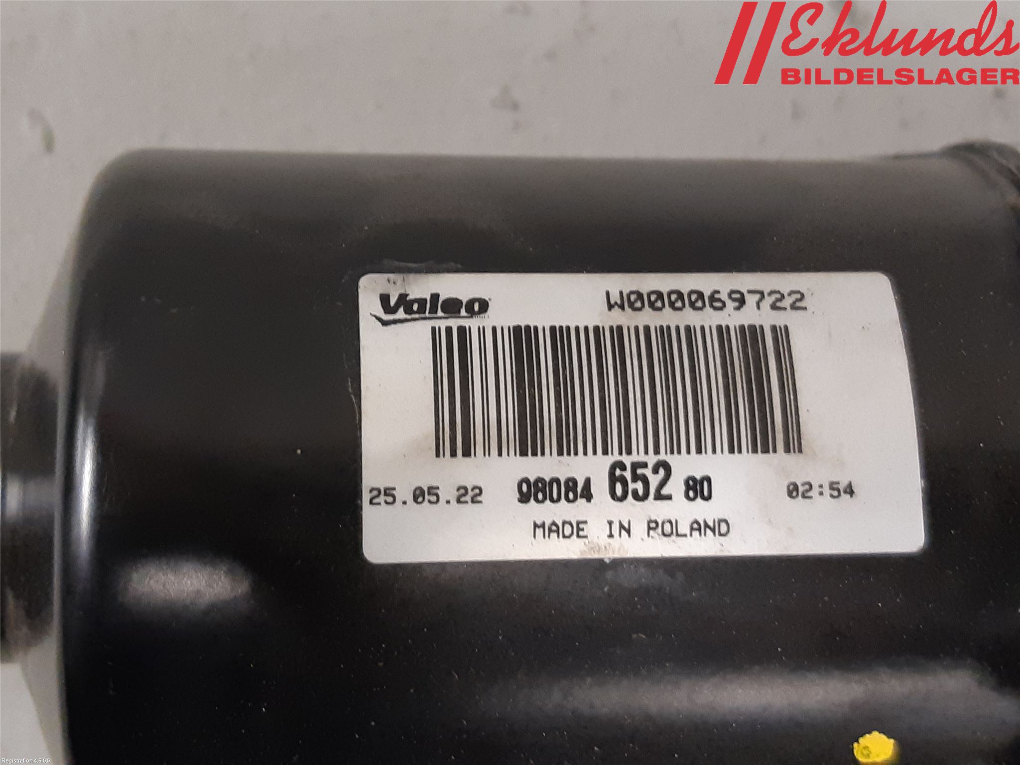 Citroen JUMPY/E-JUMPY 16- Torkarmotor Vindruta