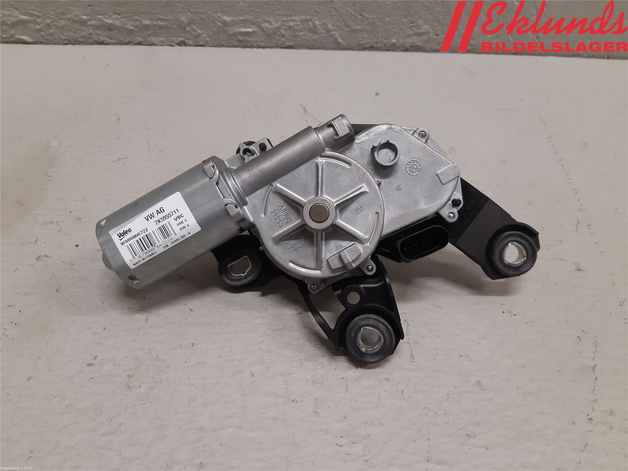 Volkswagen VW CADDY 11-15 Torkarmotor Vindruta