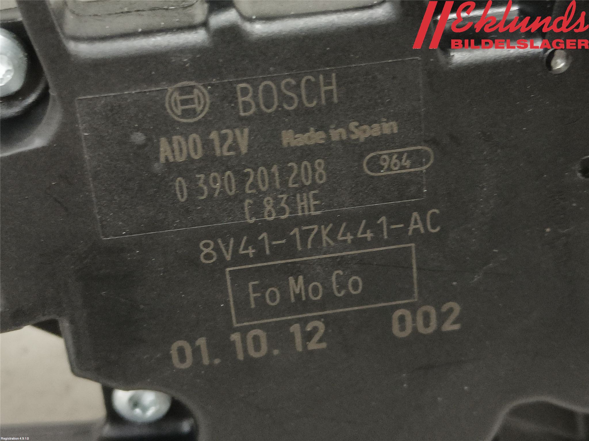 Ford KUGA 08-12 Torkarmotor Baklucka