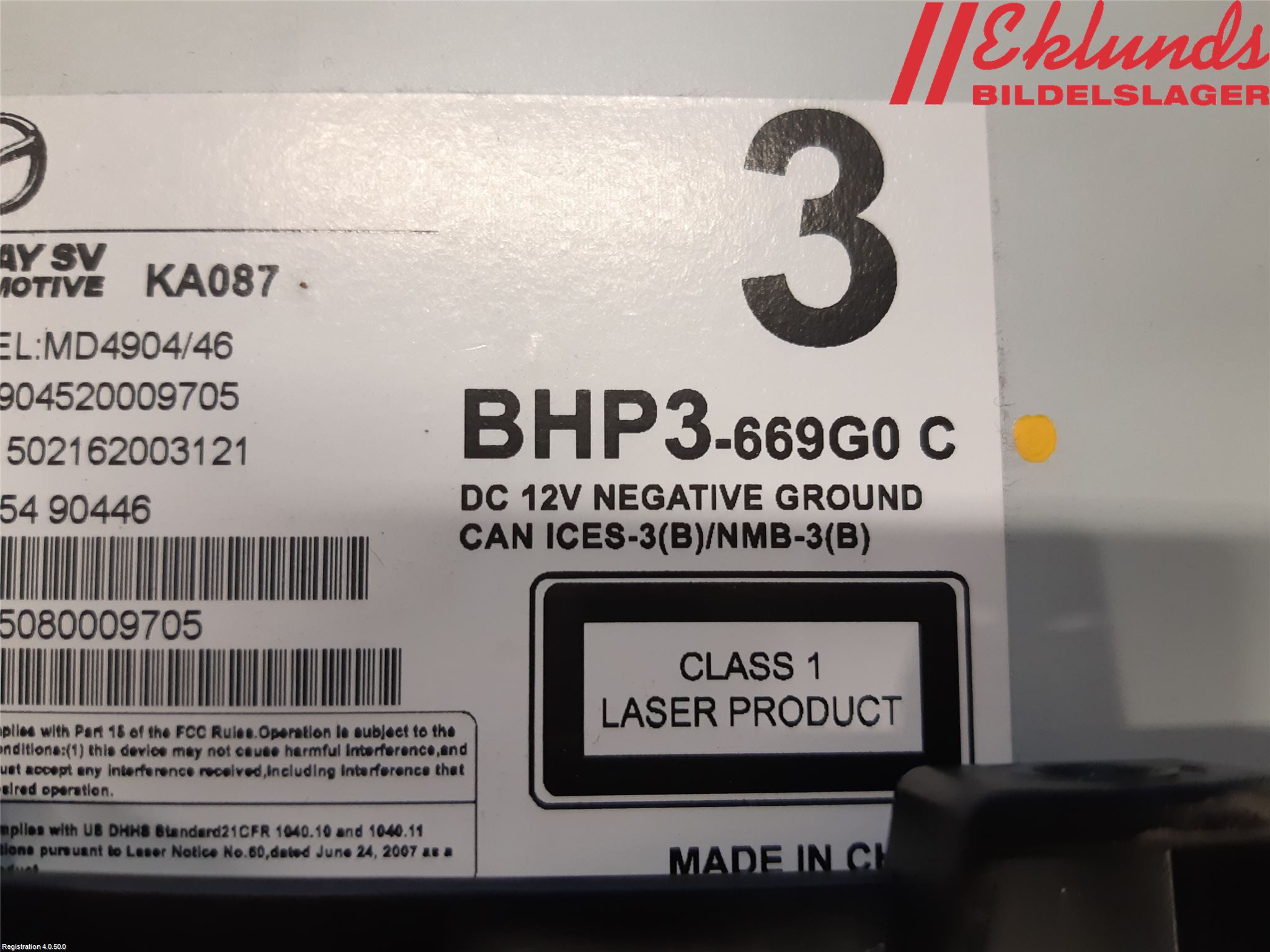 Mazda 3 III 14-19 Cd Radio - Multimediapanel