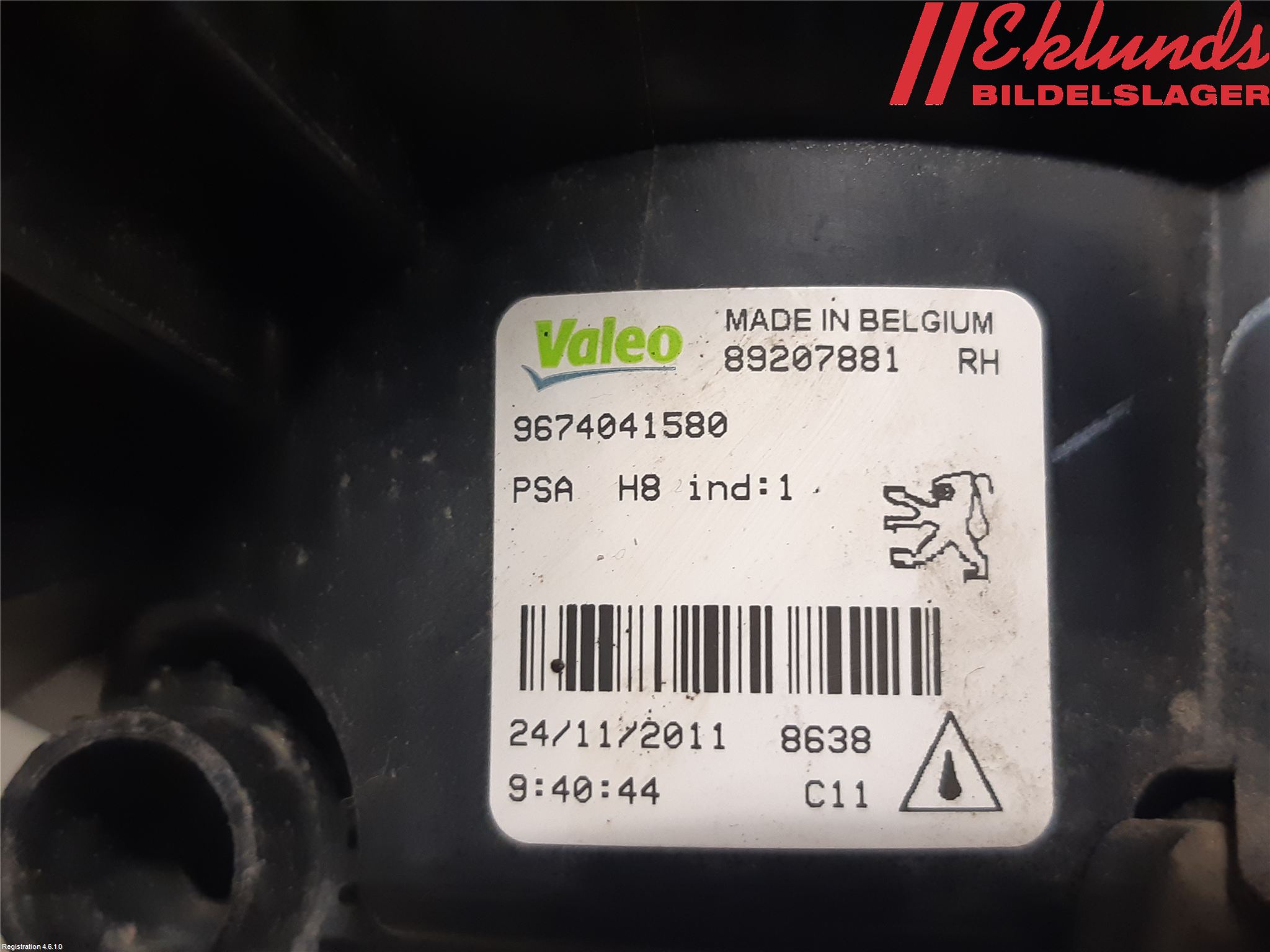 Peugeot 308 08-13 Dimljus-Varselljus Fram