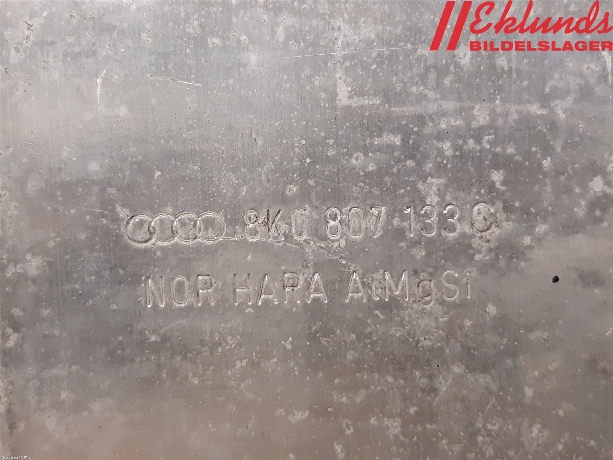 Audi A4/S4 08-11 Stötfångarbärjärn Fram