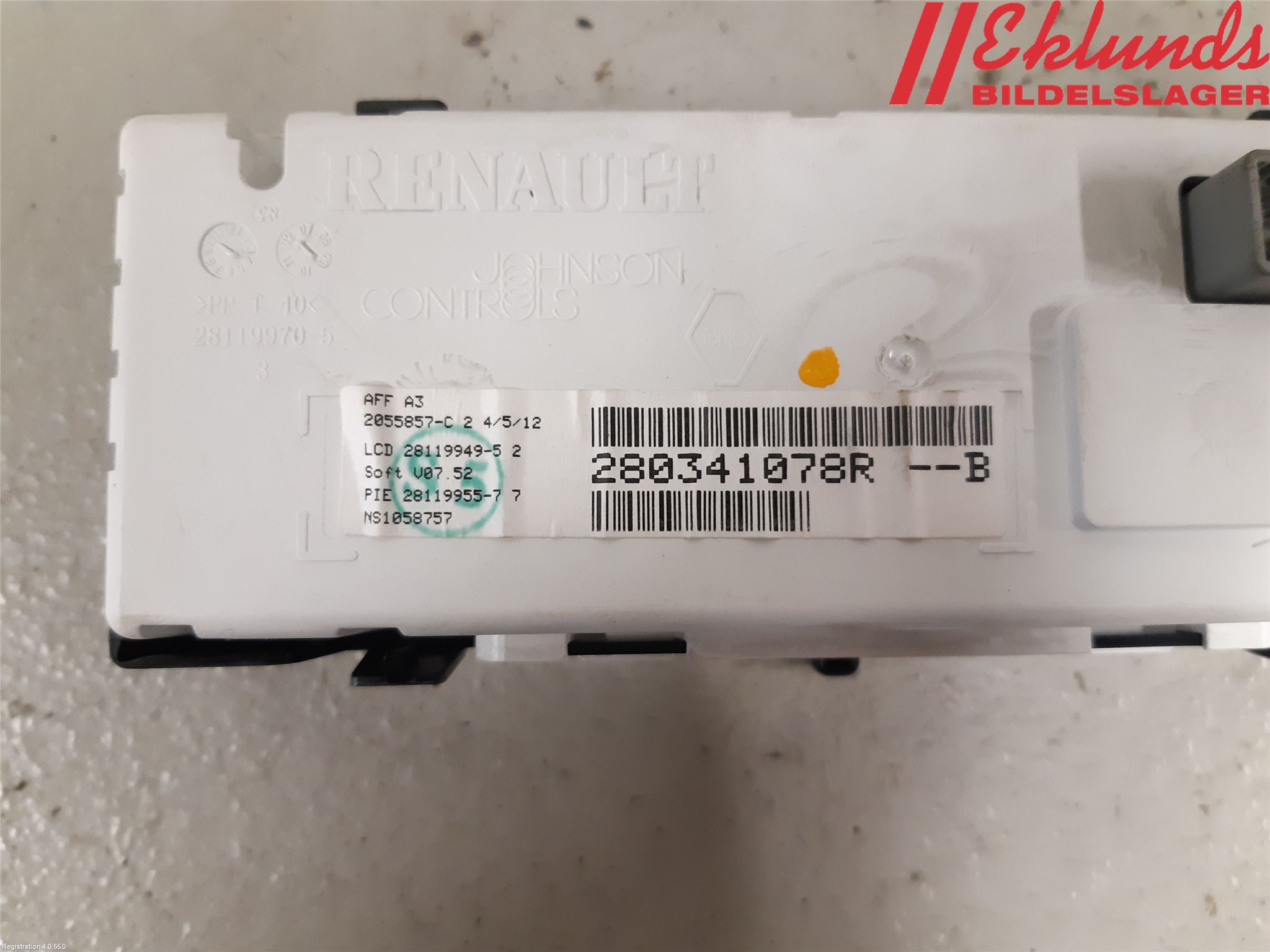 Renault TRAFIC   02-14 Färddator