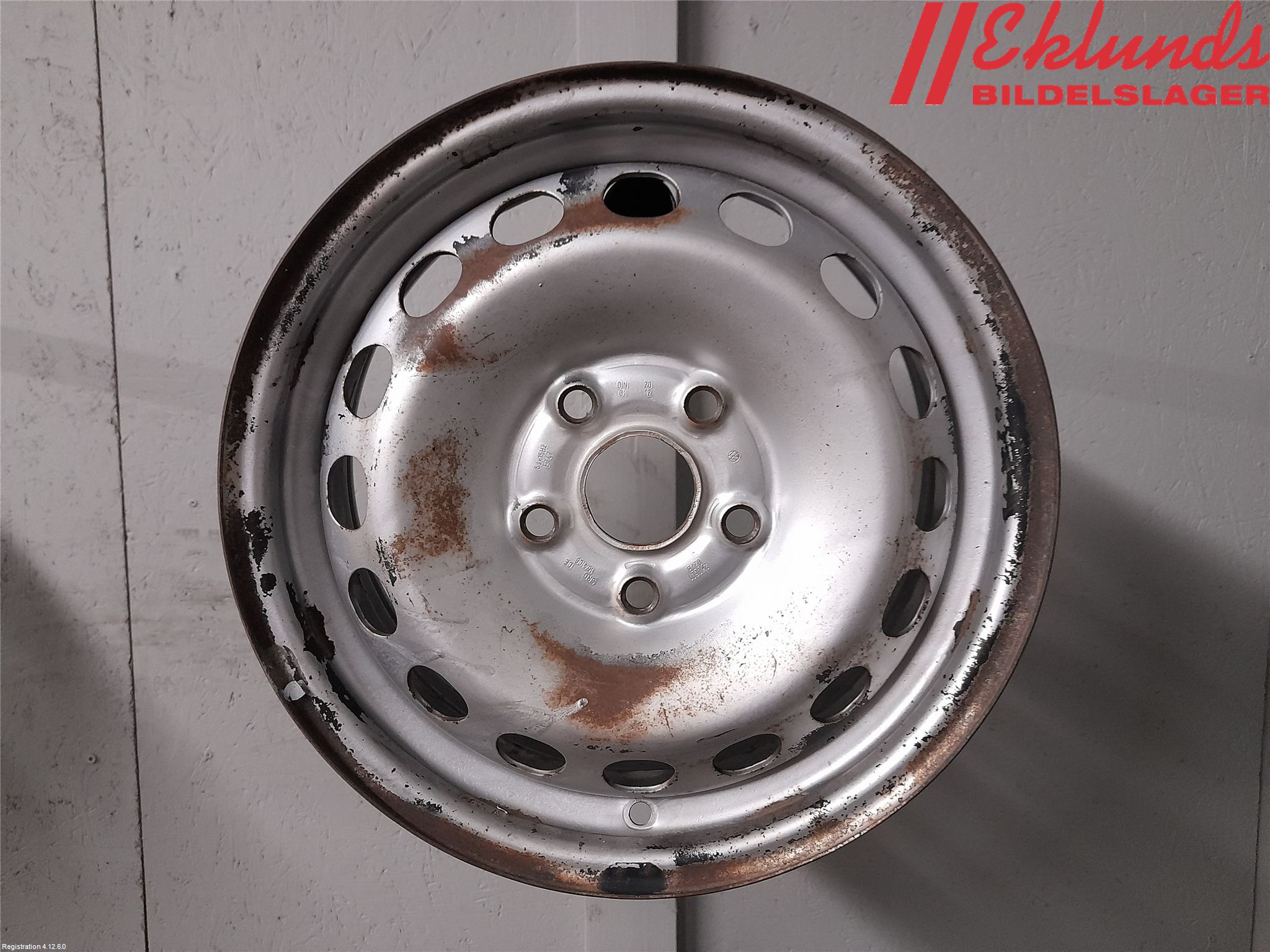 Volkswagen VW CADDY 11-15 Fälgsats Plåt