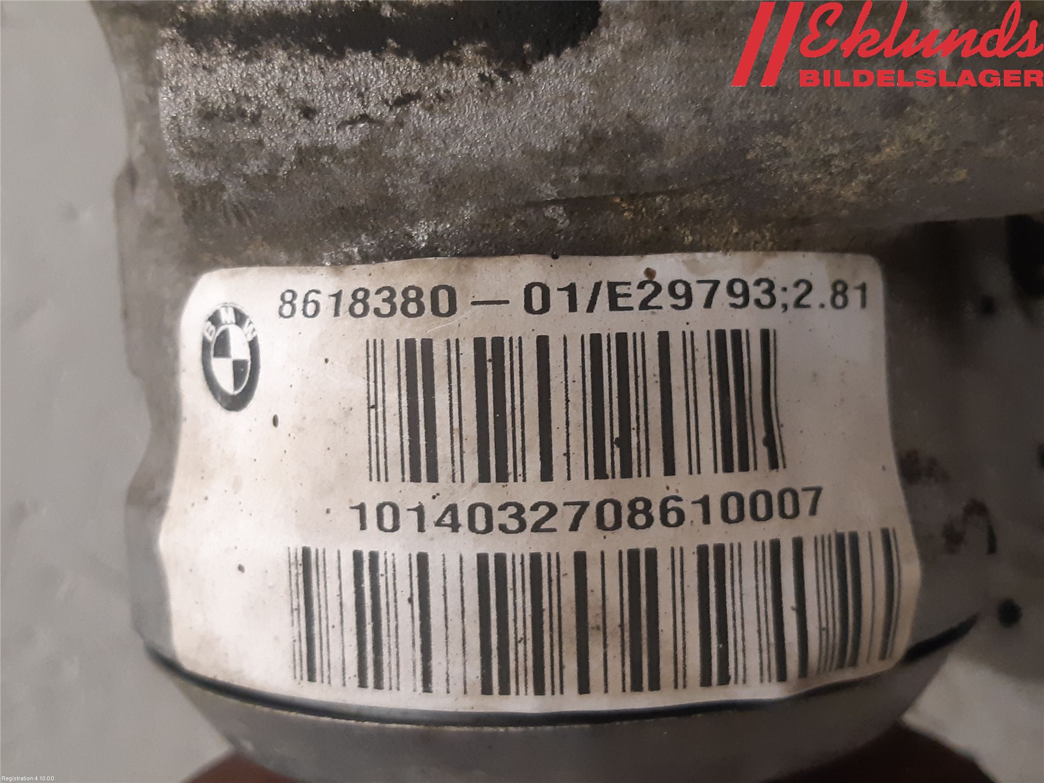 BMW X4 F26 14-18 Framvagn Diffrential