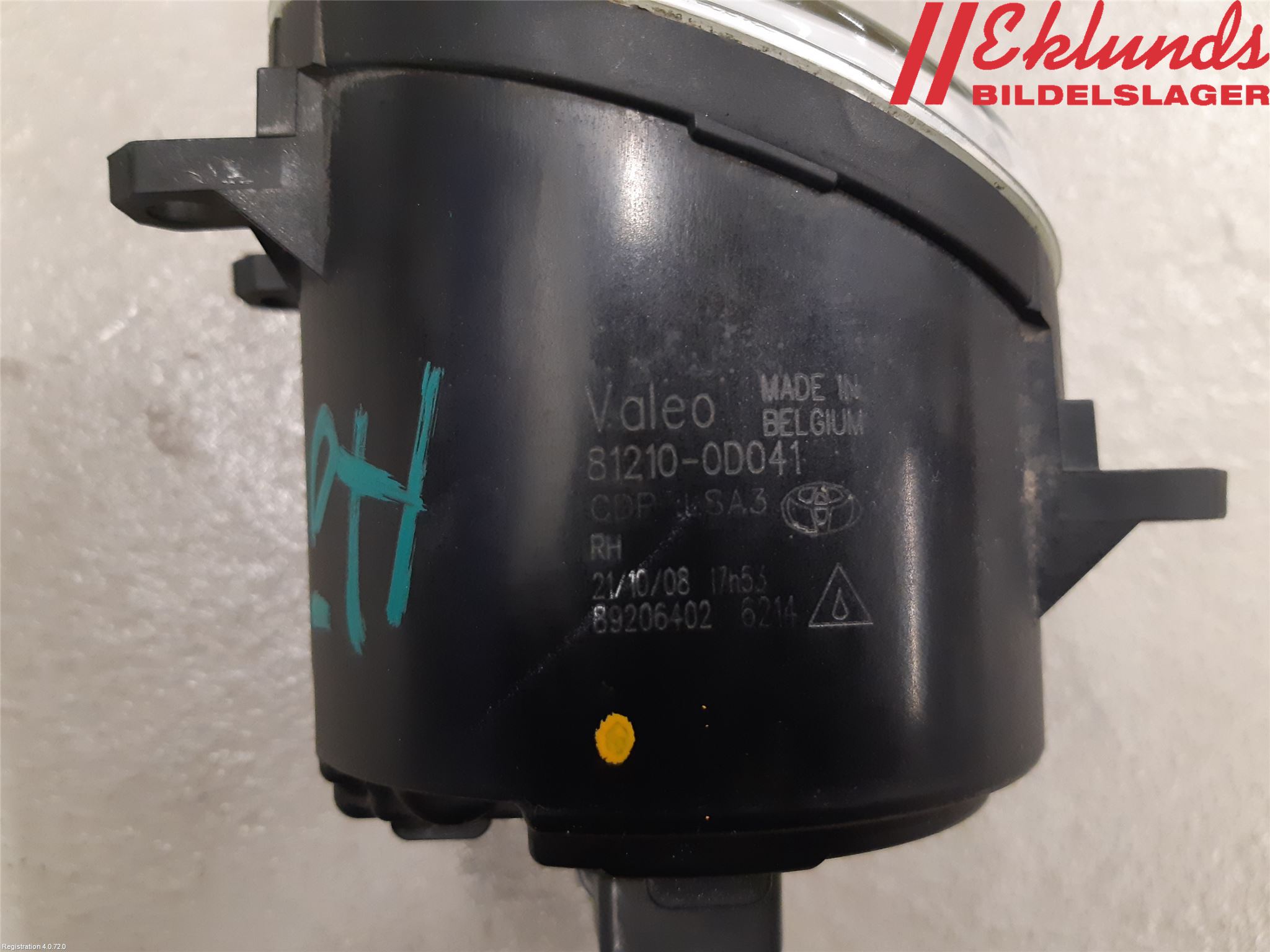 Toyota iQ Dimljus-Varselljus Fram