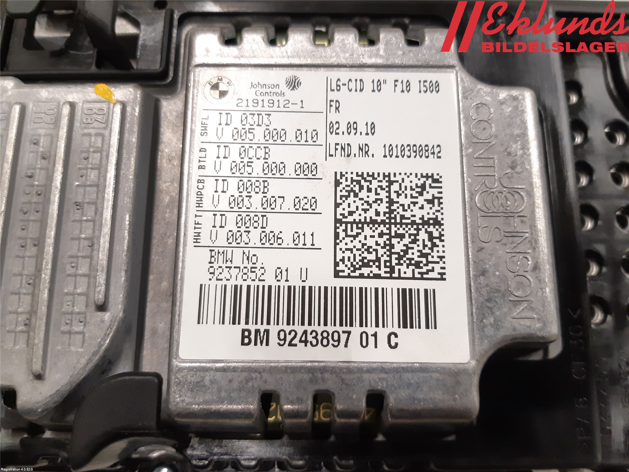 BMW 5 F10/F11/F18 09-17 Multifunktionsdisplay