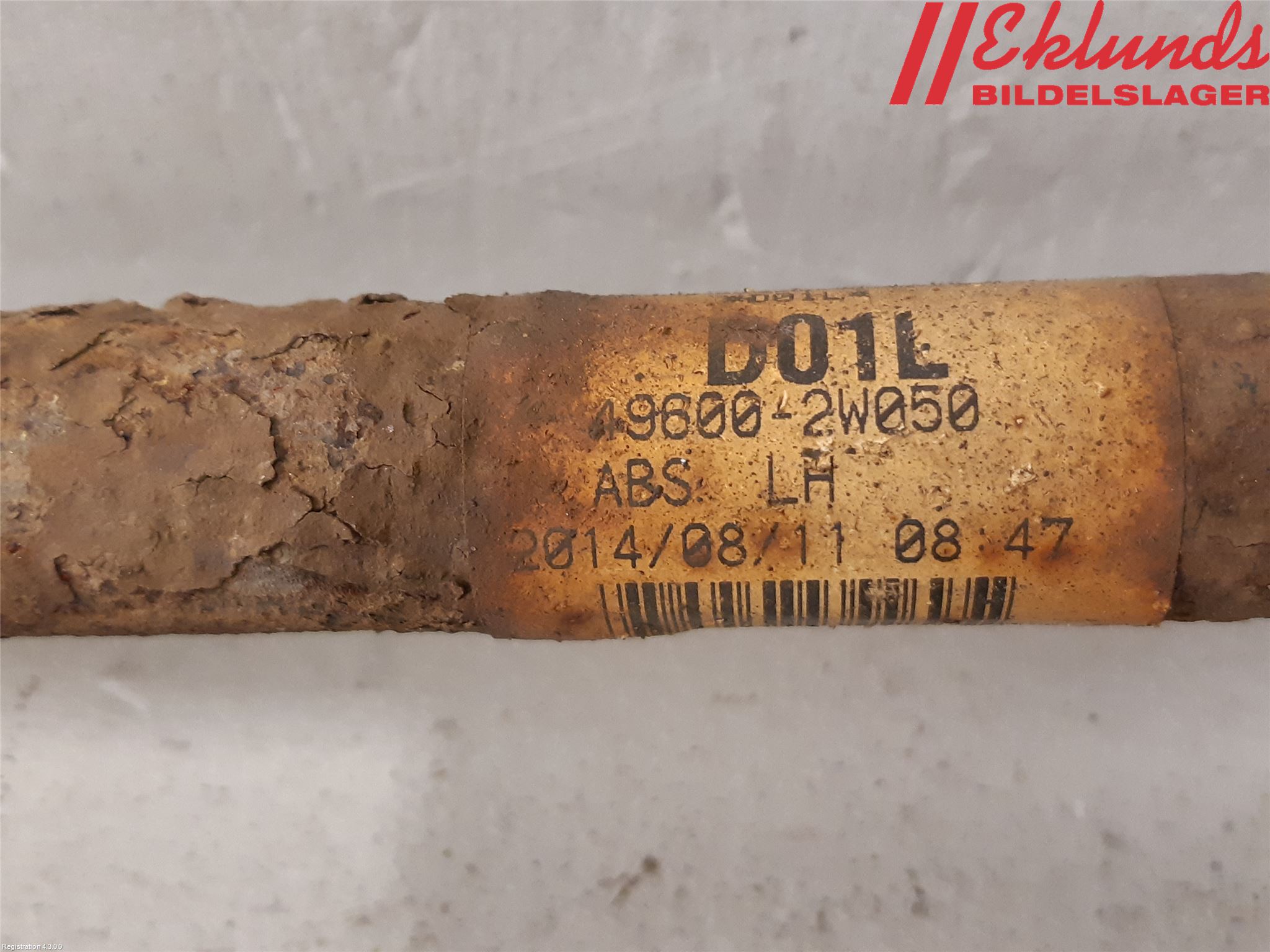 Hyundai SANTA FE 13-18 Drivaxel Bak Vänster