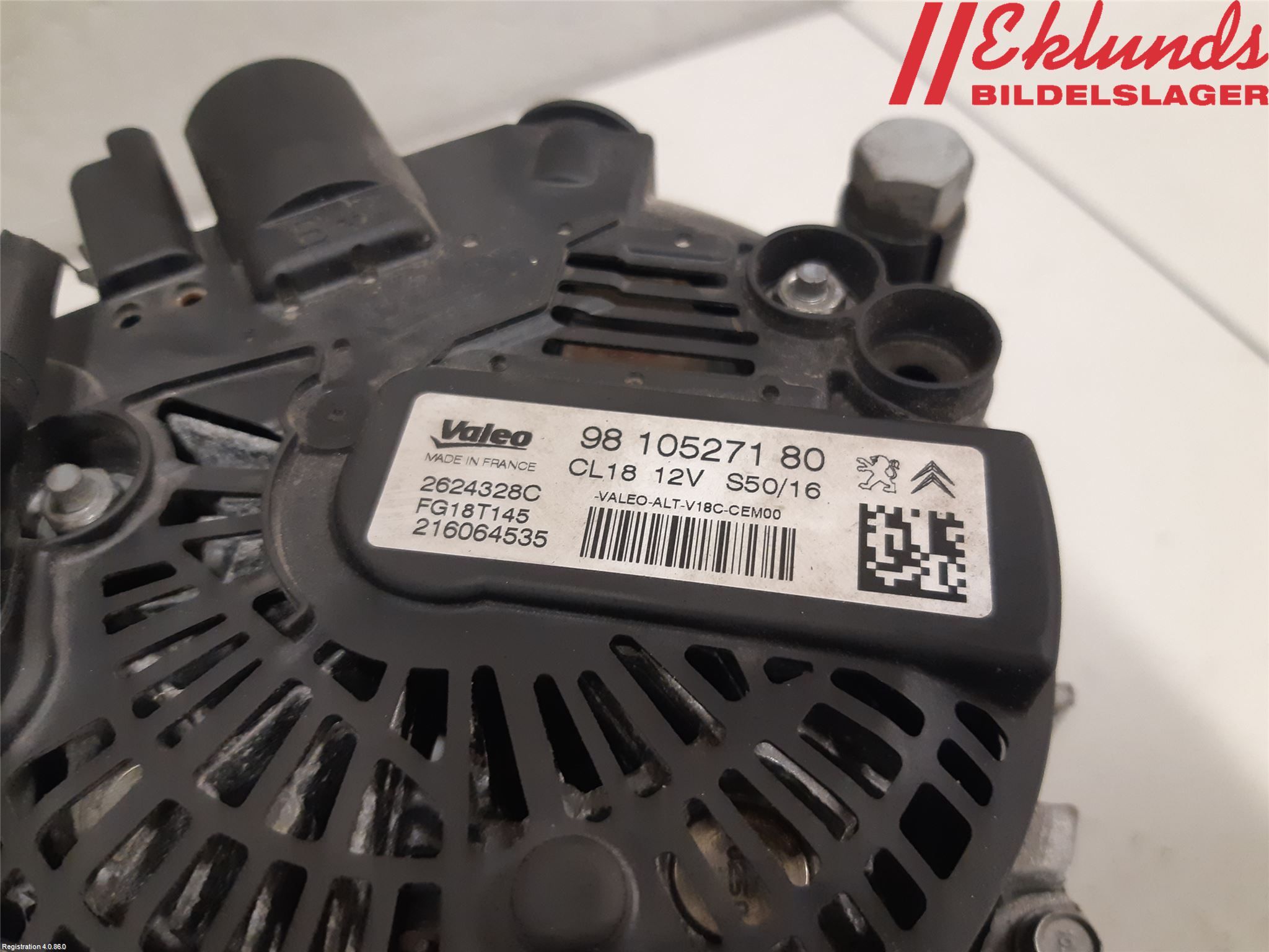 Peugeot PARTNER 16-18 Generator