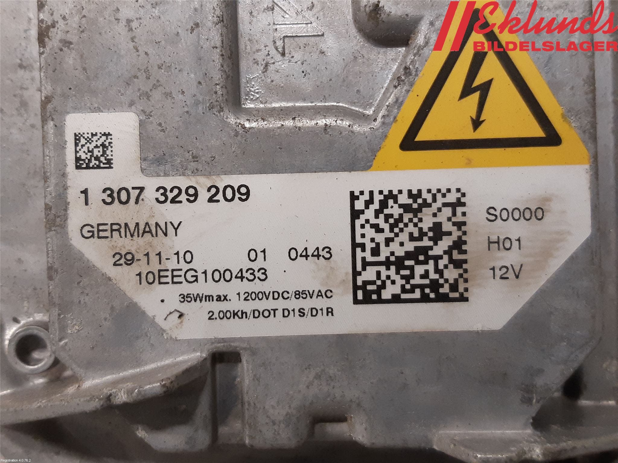 Volvo V50 08-12 Styrenhet Strålkastare