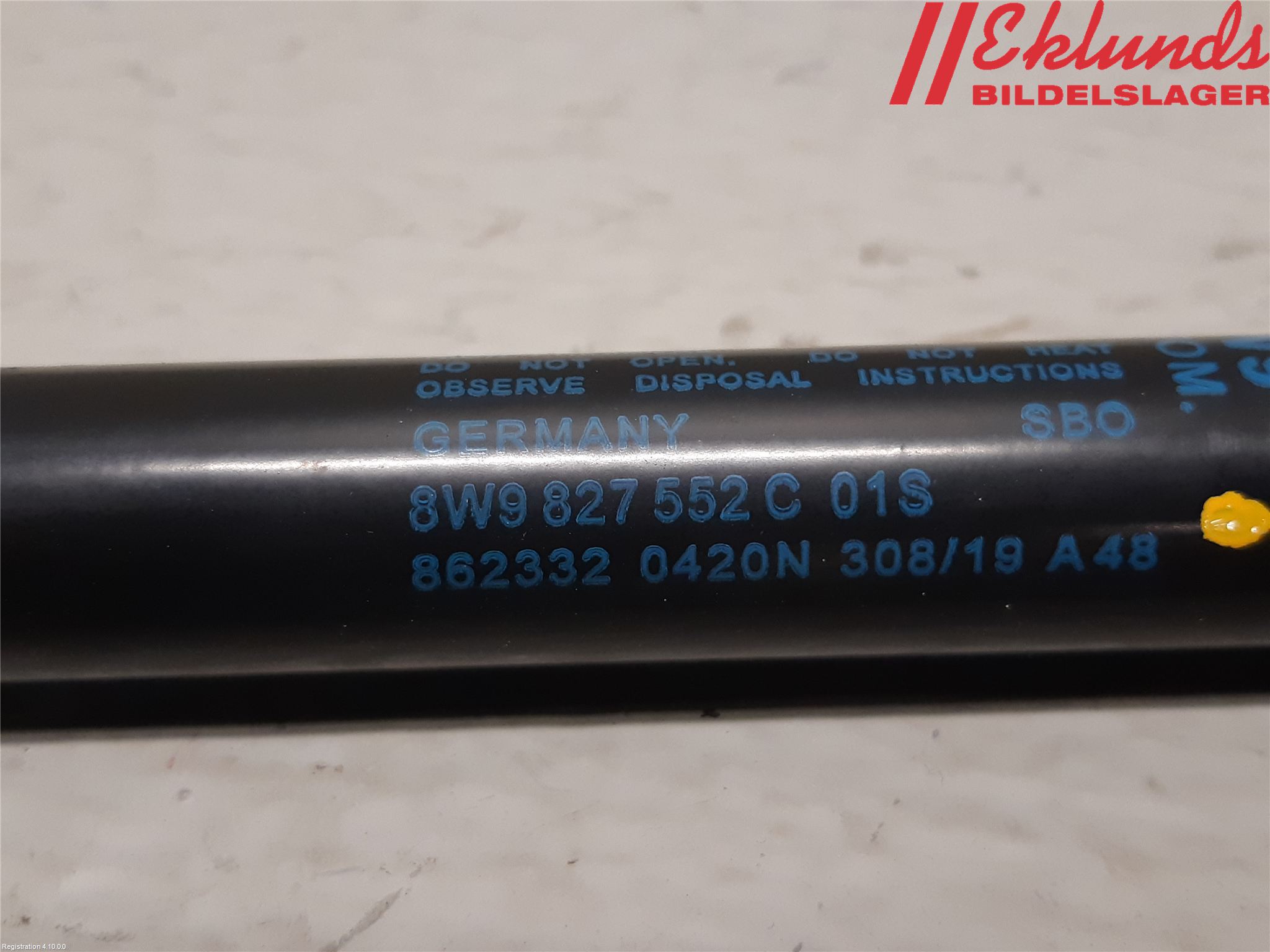 Audi A4/S4 B9 20- Gasfjäder Baklucka