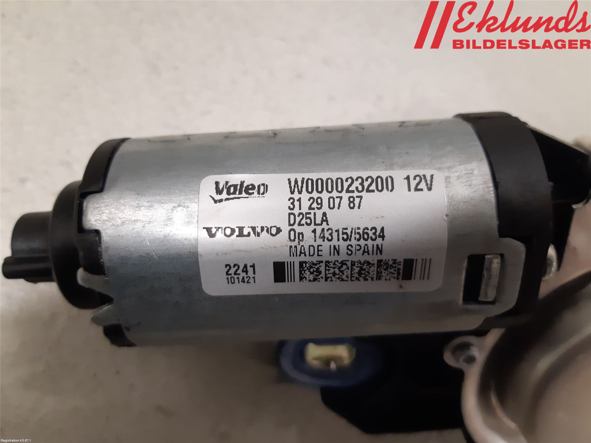 Volvo V70 08-13 Torkarmotor Baklucka