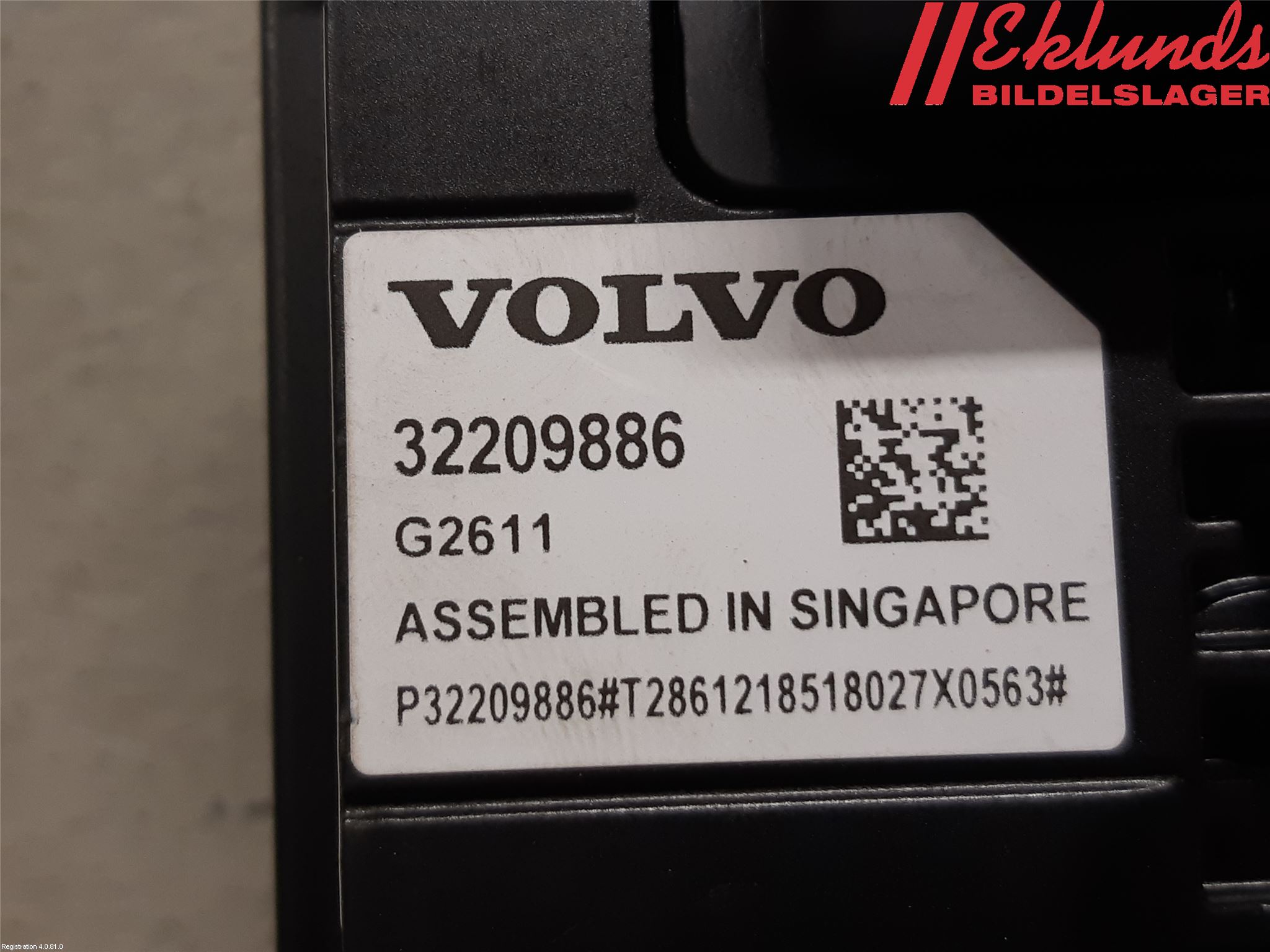 Volvo XC60 18- Sensor Aktivt Kollisionsskydd
