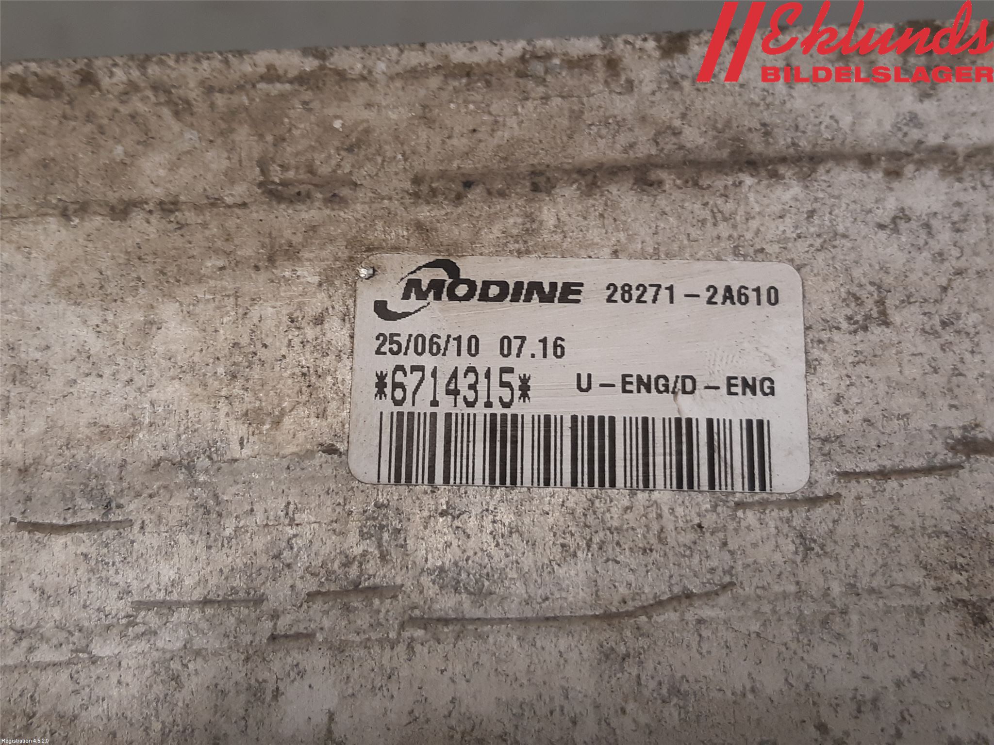 Kia CEED 06-12 Laddluft-Intercooler Kyl