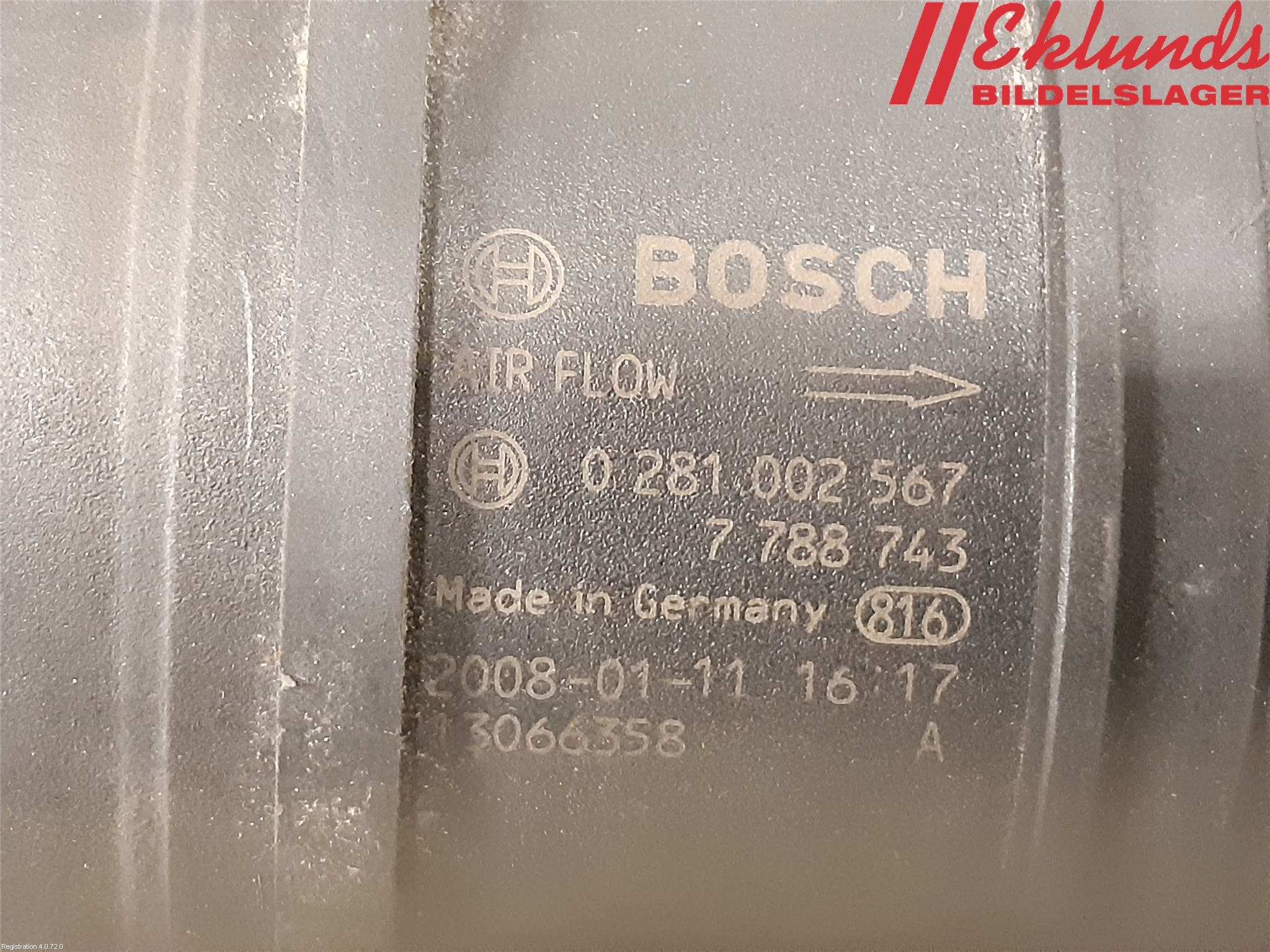 BMW 1 E82/88 Coupé/Cab 06-13 Injluftmassamätare