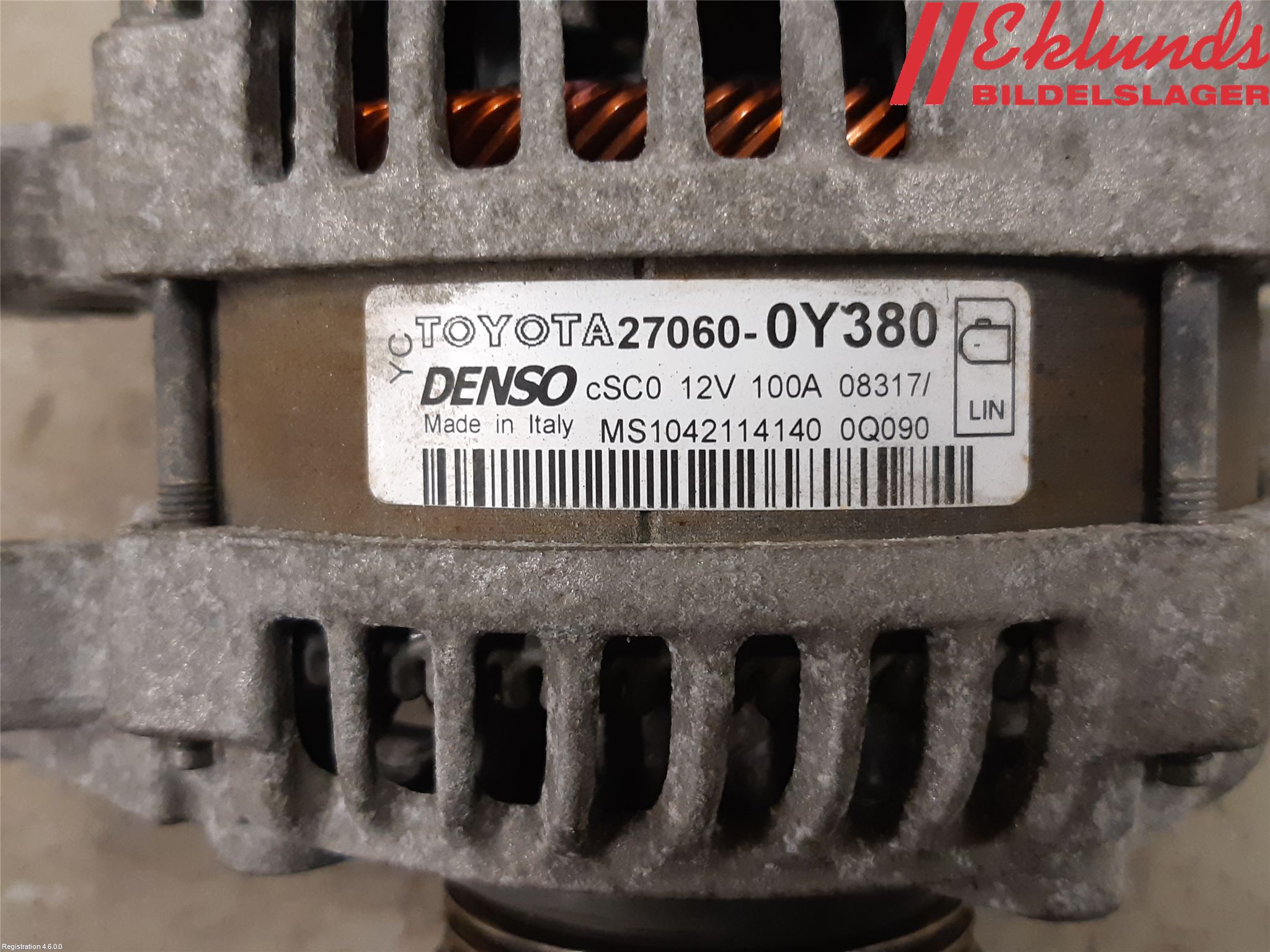 Toyota YARIS XP130 15-20 Generator