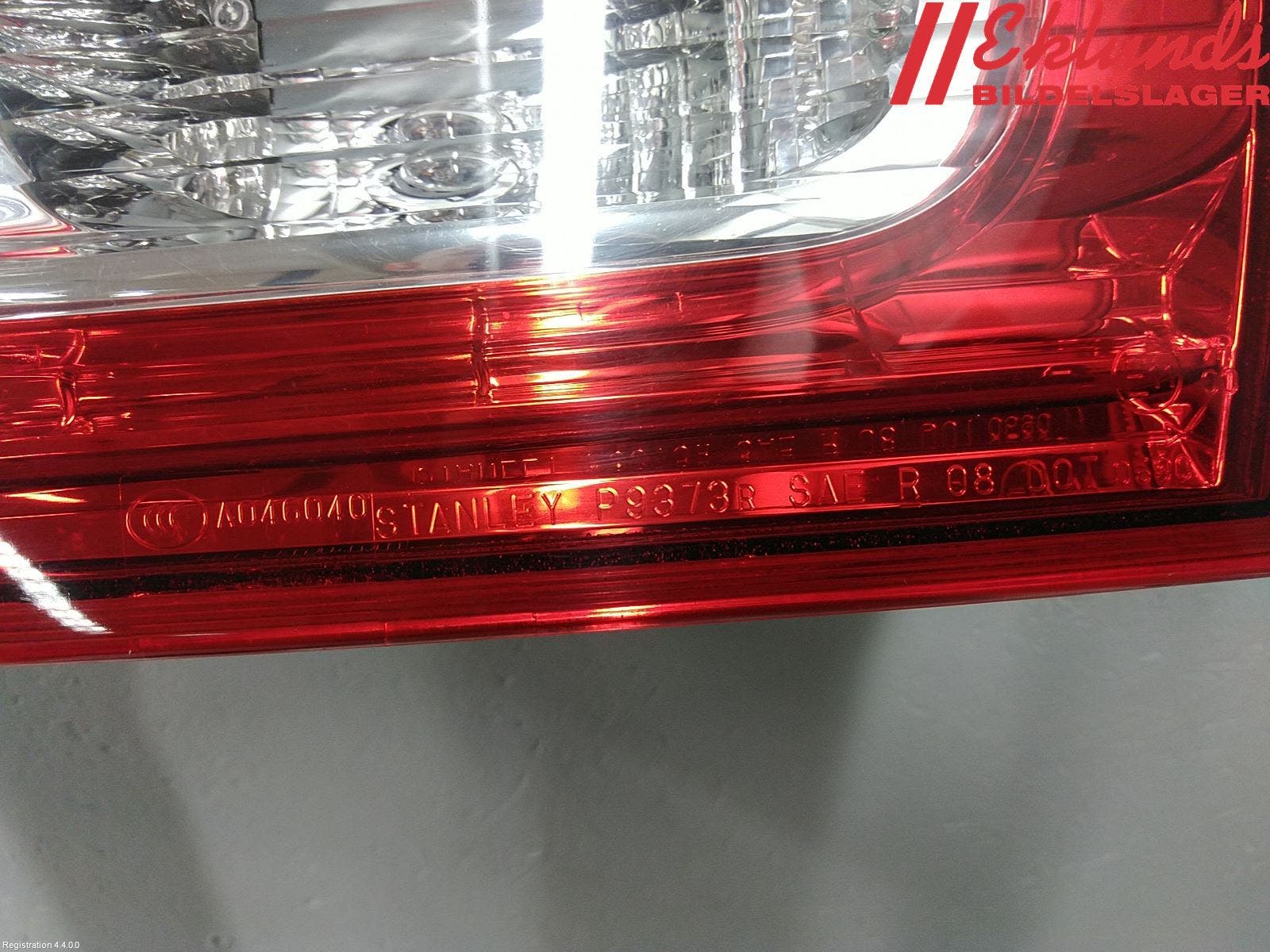 Mitsubishi ASX 10-22 Bakljus Lucka Hö