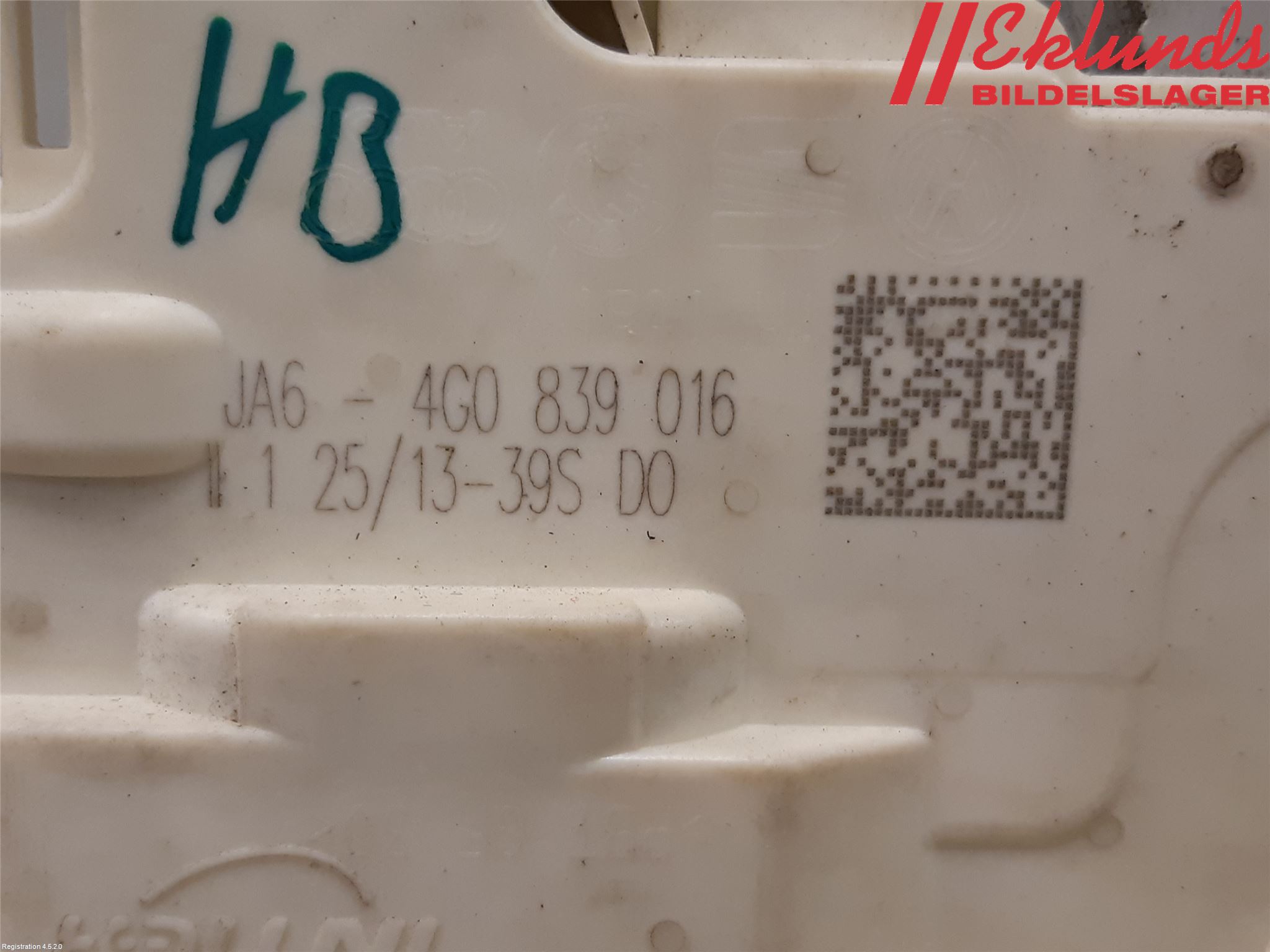 Audi A6/S6 4G 11-18 Låskista-Dörrlås