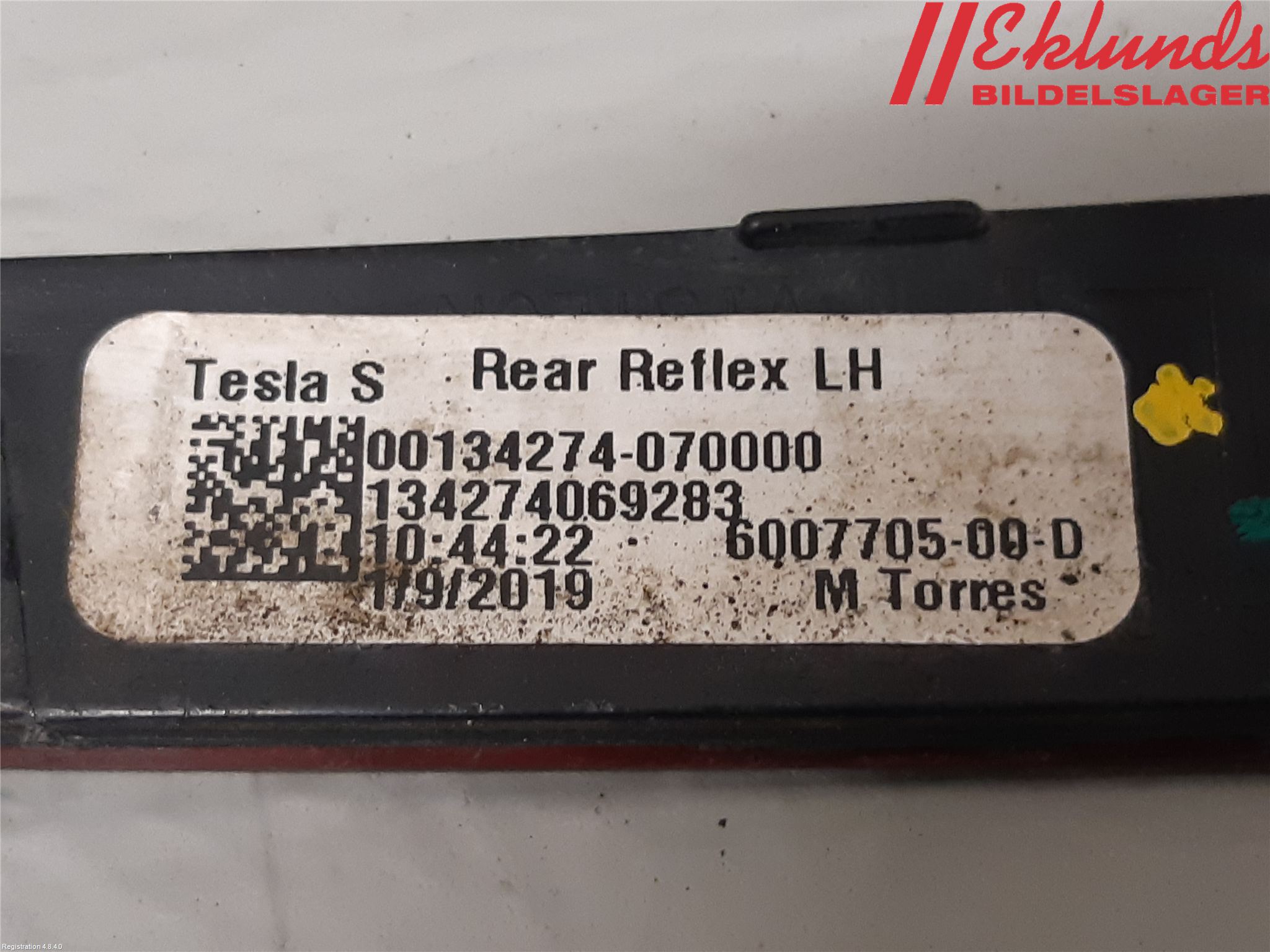 Tesla MODEL S 13- Dimljus/Reflex Bak