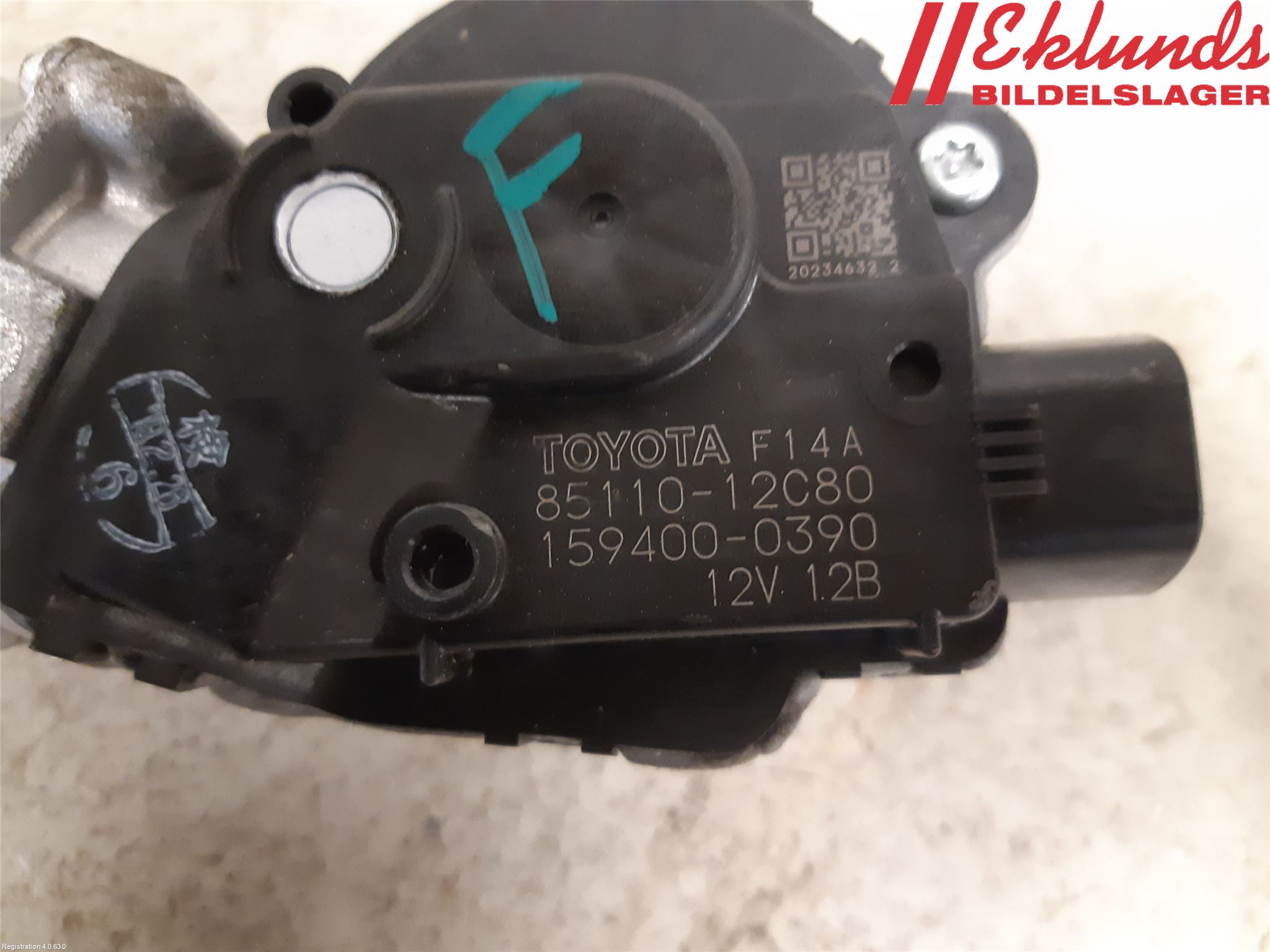 Toyota COROLLA 19- Torkarmotor Vindruta