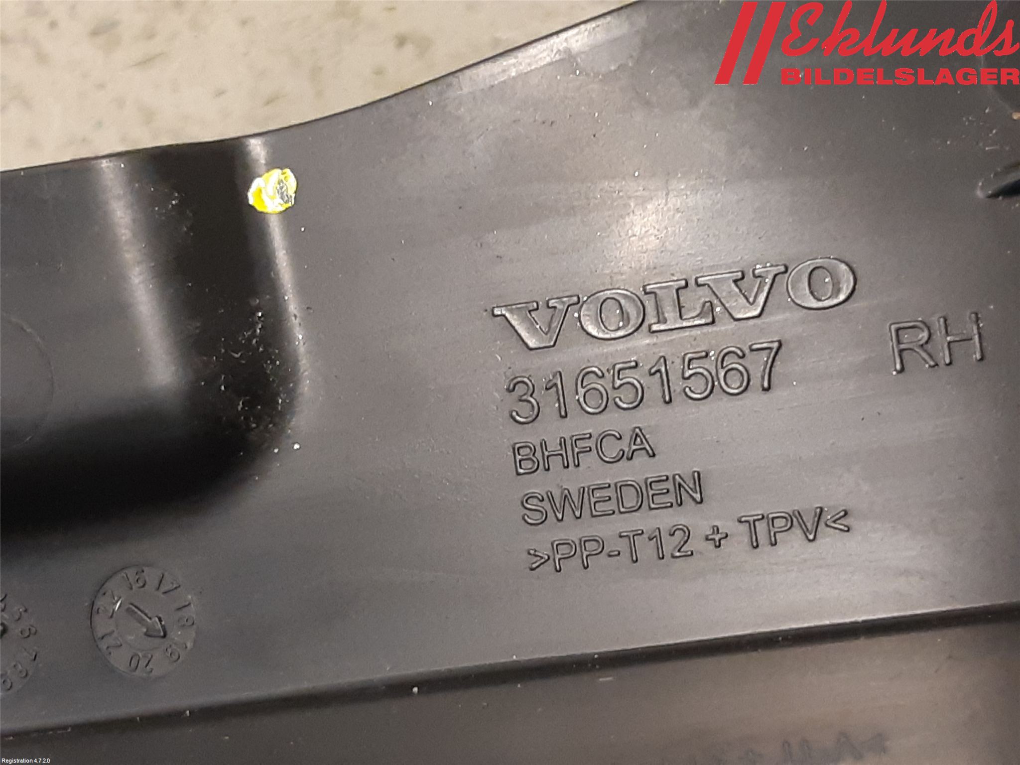 Volvo XC40/RECHARGE 18- Torpedplåt-Torpedplast