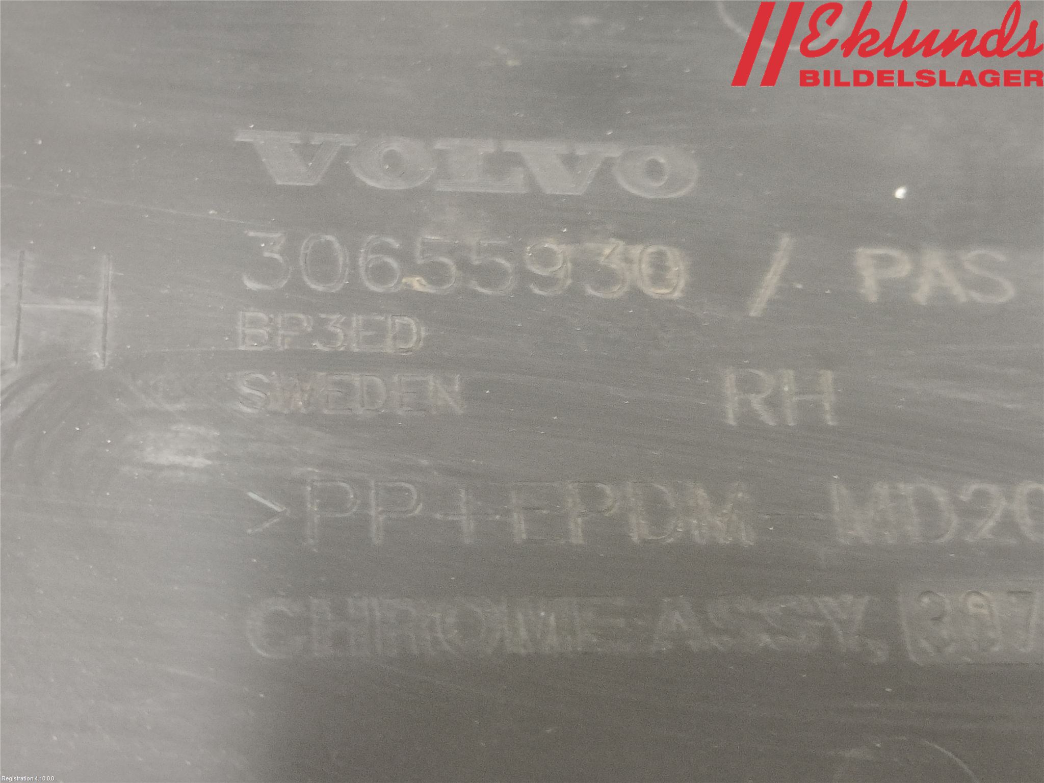 Volvo S80 07-13 Dimljussarg Fram