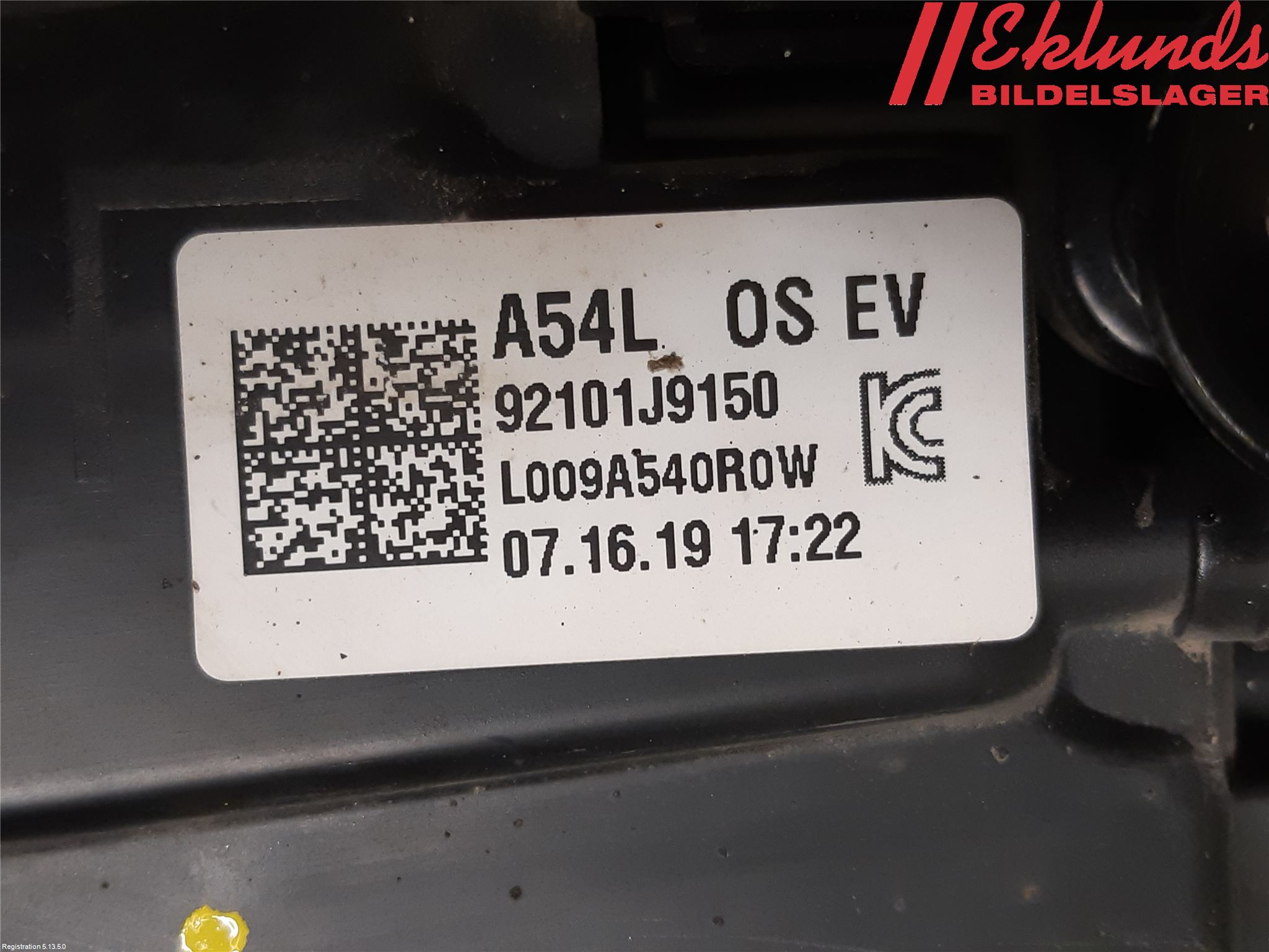 Hyundai KONA/ELECTRIC OS 18-23 Strålkastare Vänster