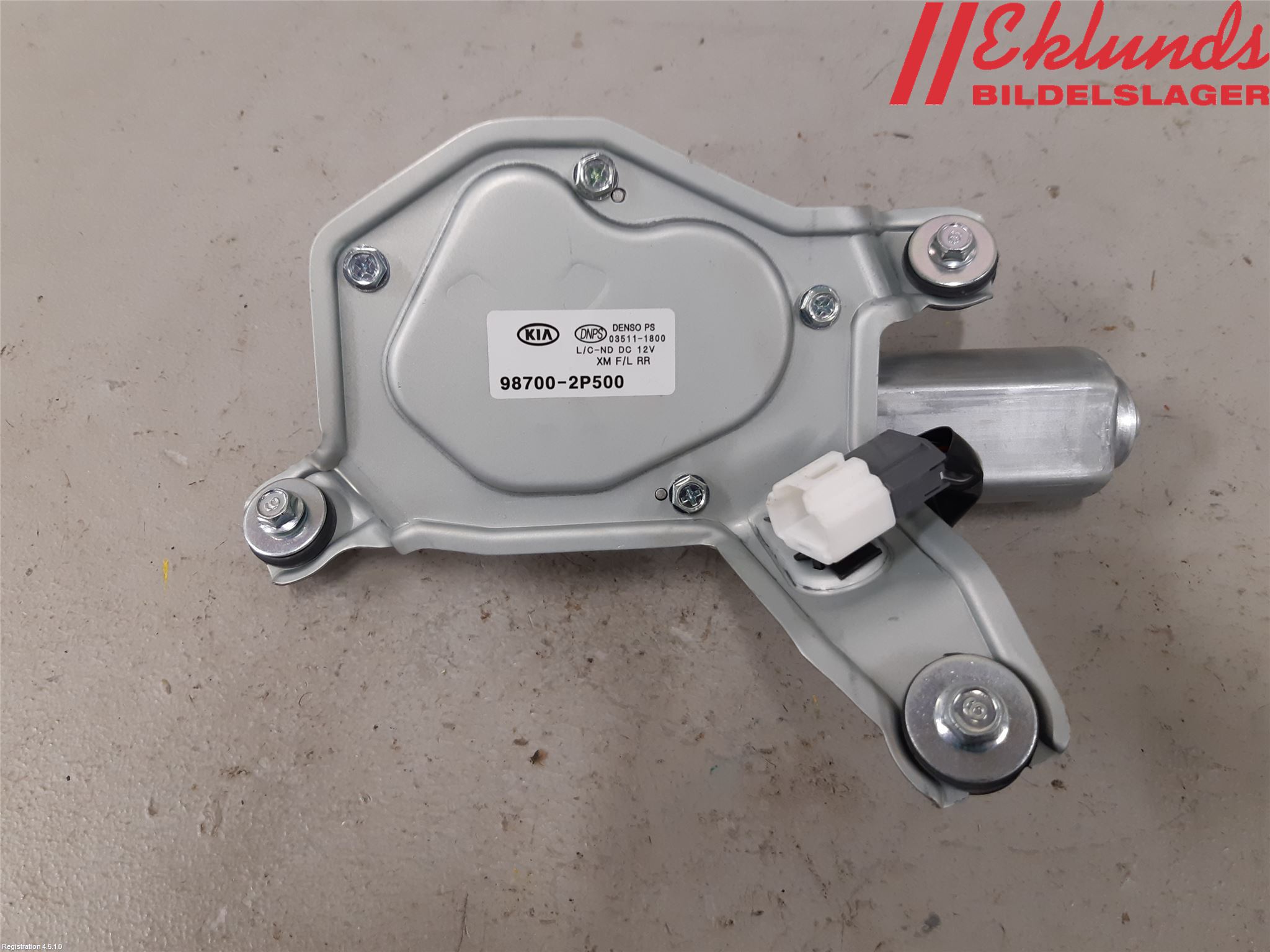 Kia SORENTO 10-14 Torkarmotor Baklucka