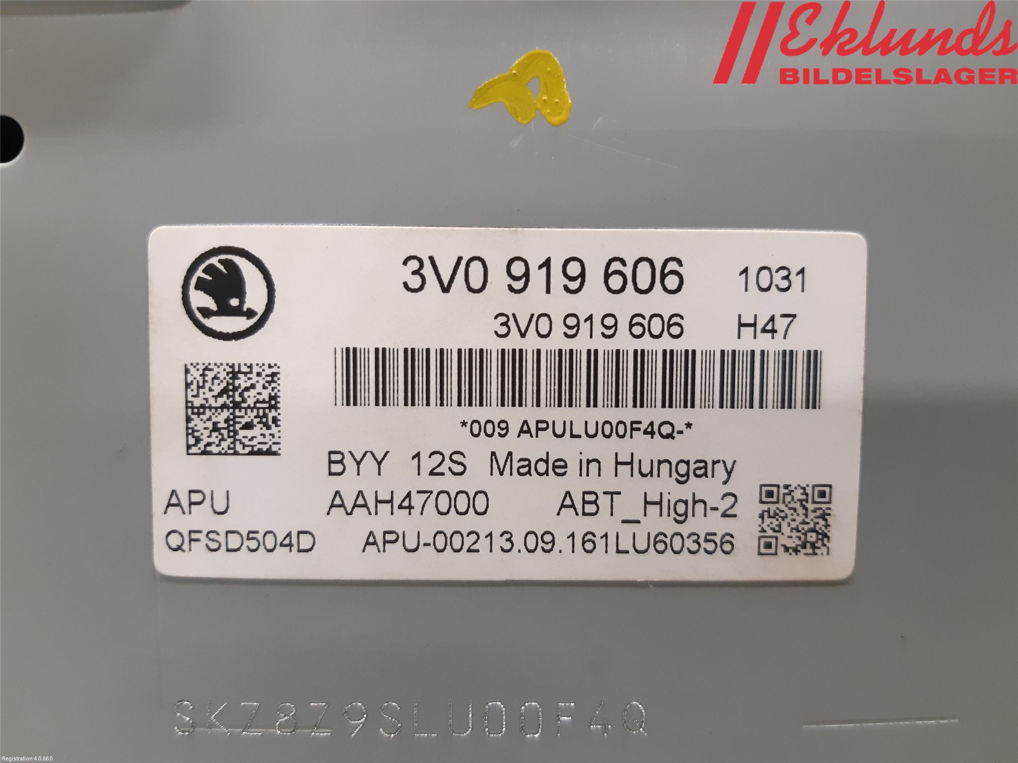 Skoda SUPERB 16-24 Cd Radio - Multimediapanel