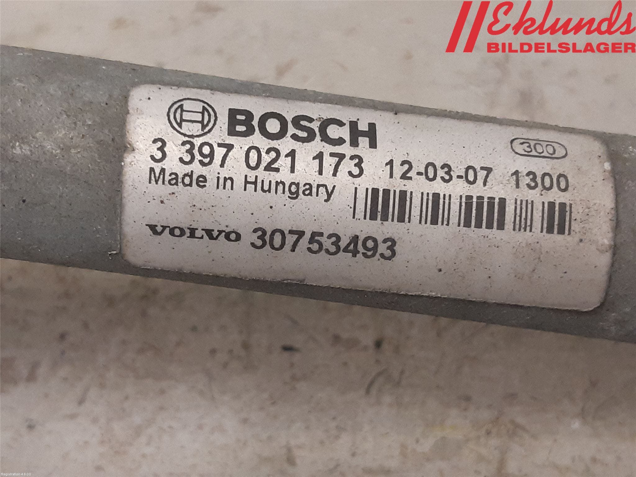 Volvo S60 11-13 Torkarmekanism Vindruta