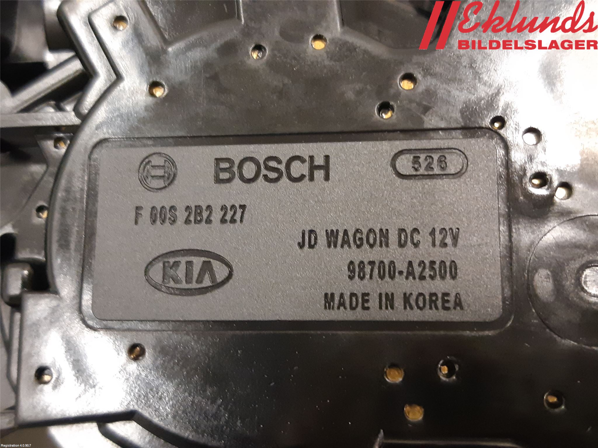 Kia CEED 12-18 Torkarmotor Baklucka