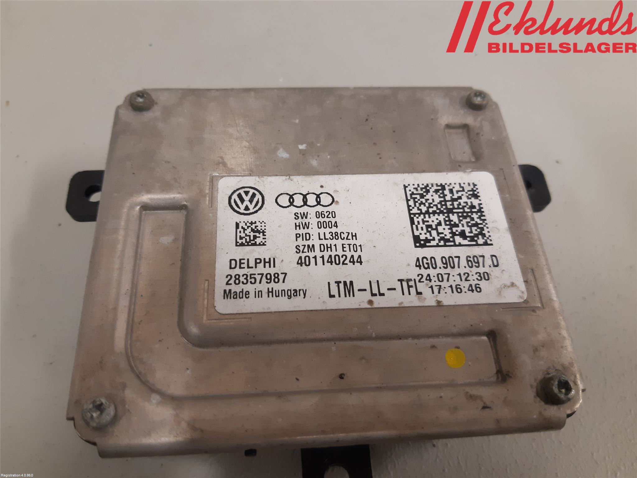 Audi A6/S6 4G 11-18 Styrenhet Strålkastare