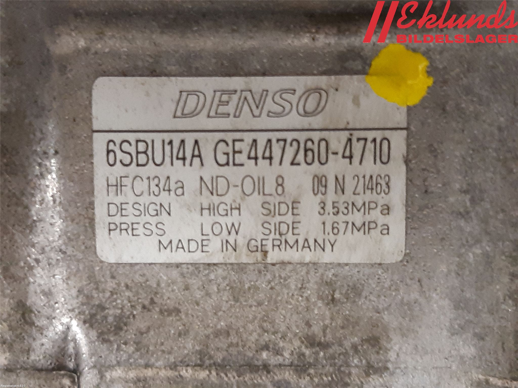 BMW 5 F10/F11/F18 09-17 Ac Kompressor
