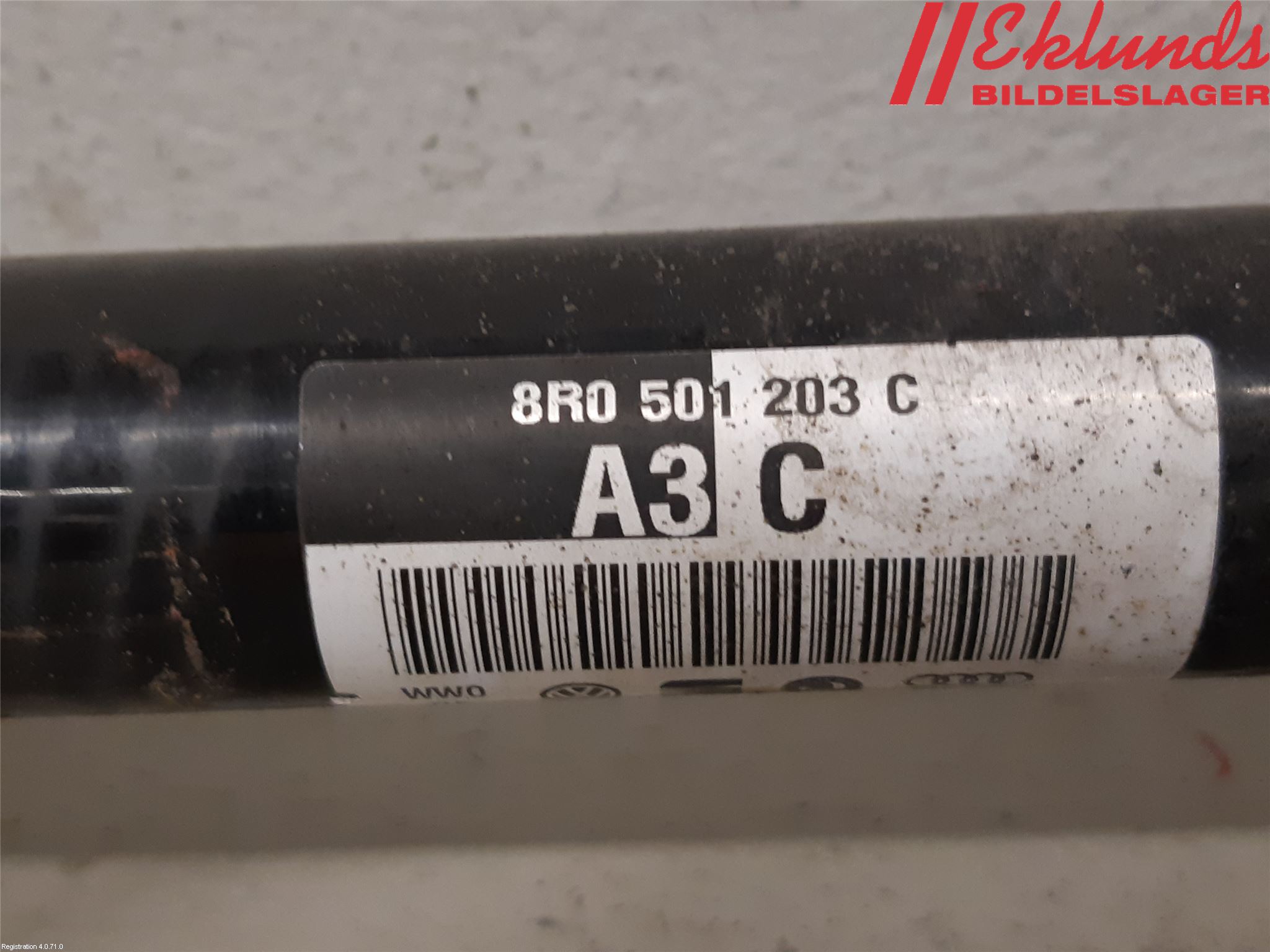 Audi A7/S7 4G 11-17 Drivaxel Bak Vänster