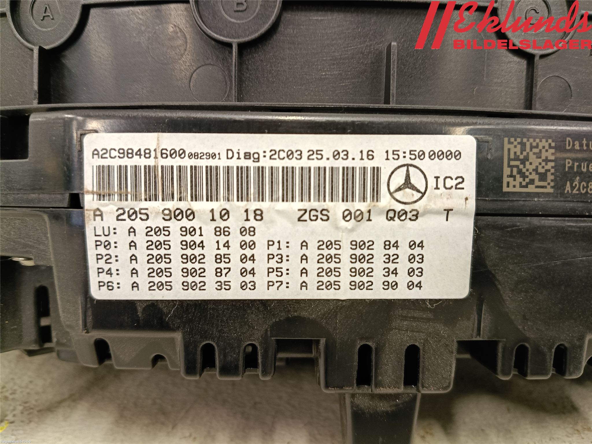 Mercedes-Benz MB GLC-KLASS (X253/C253) 15-22 Instrument Komb