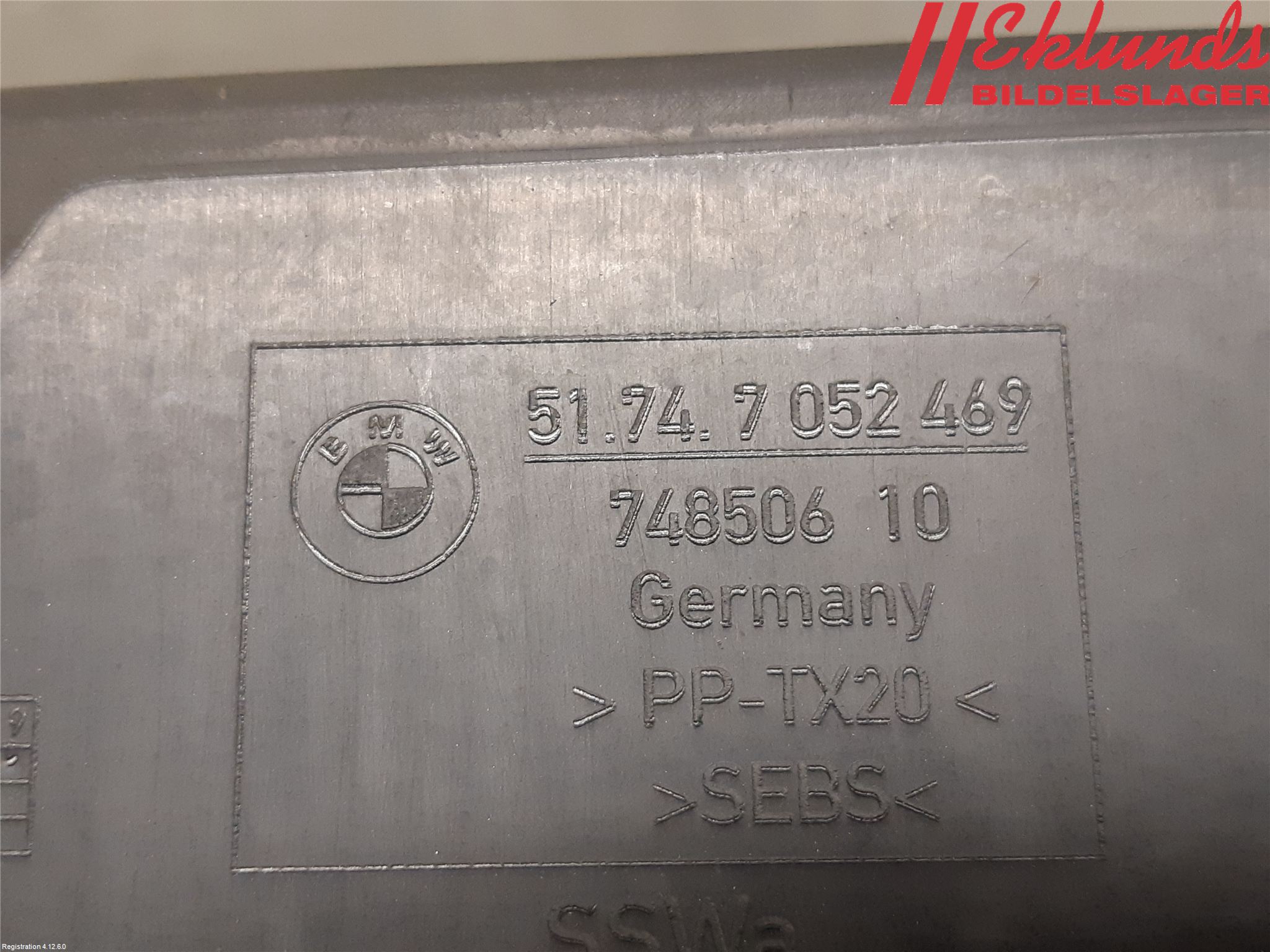 BMW 6 E63/64    02-10 Deflektor Plåt-Plast Kylning