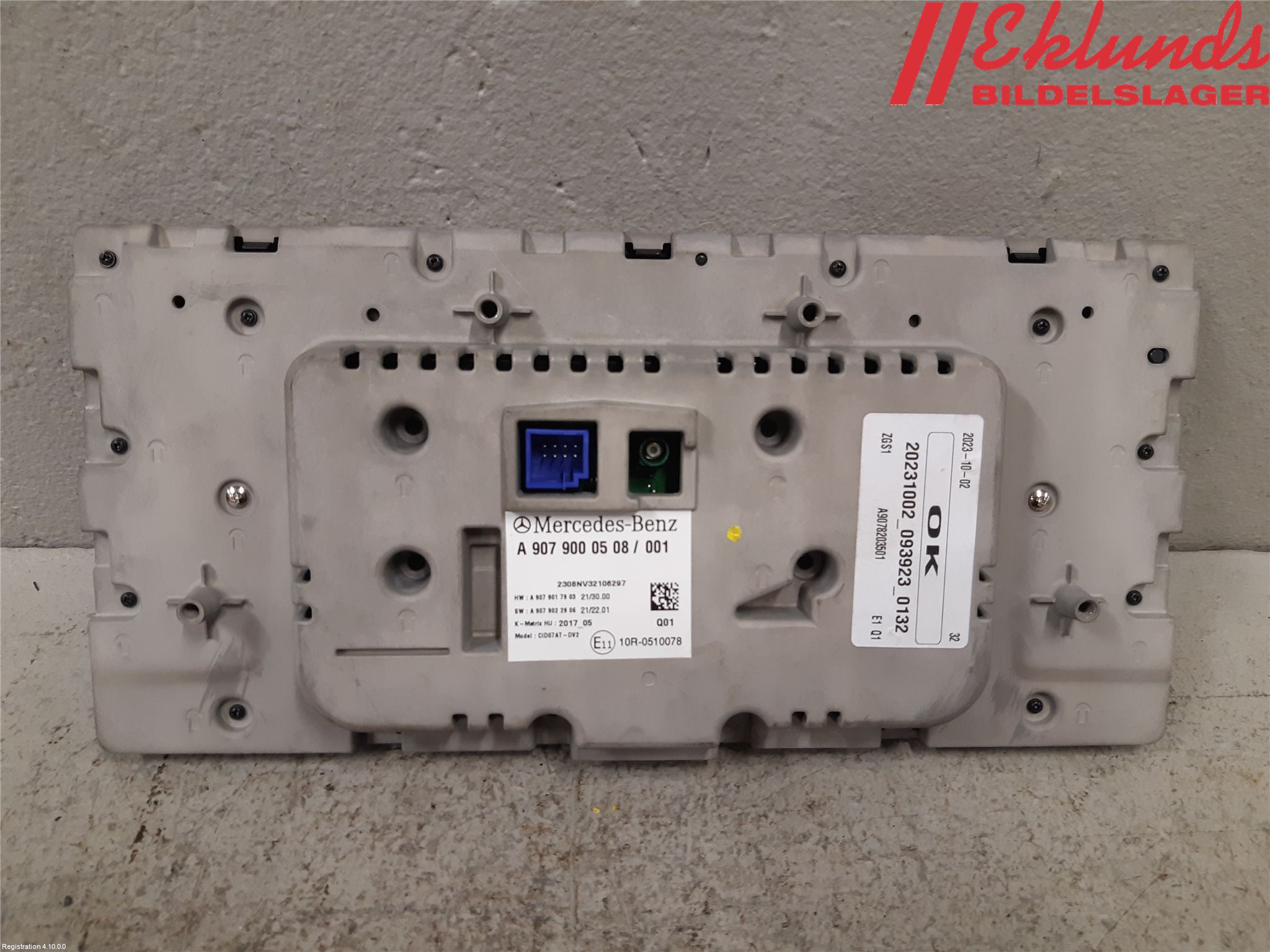 Mercedes-Benz MB SPRINTER (W907/W910) 19- Multifunktionsdisplay