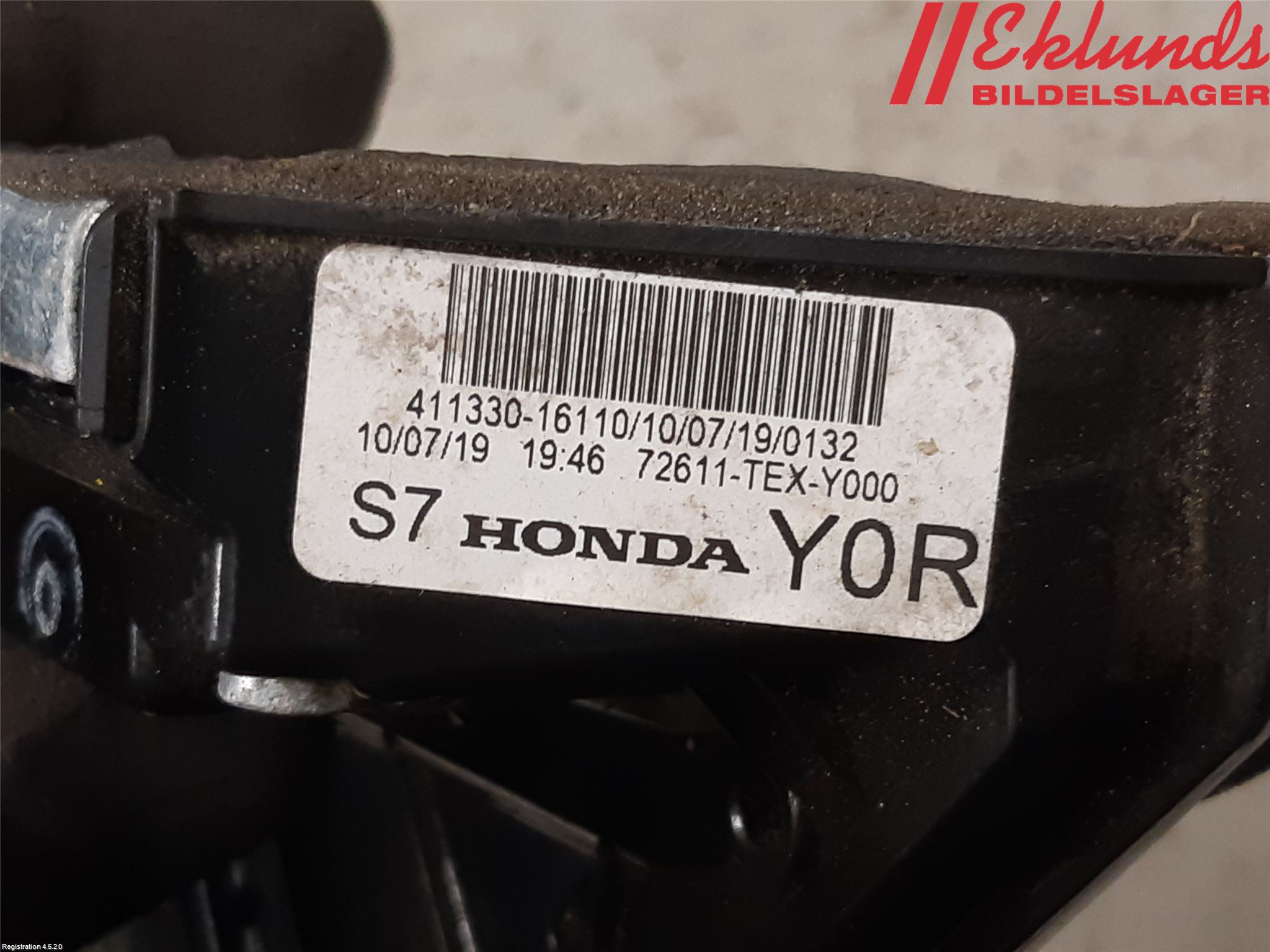 Honda CIVIC 17-22 Låskista-Dörrlås