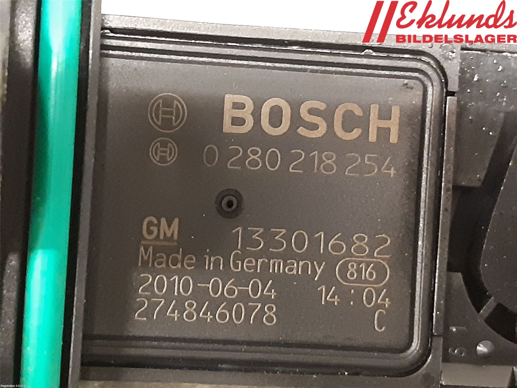 Opel ASTRA J 10-15 Injluftmassamätare