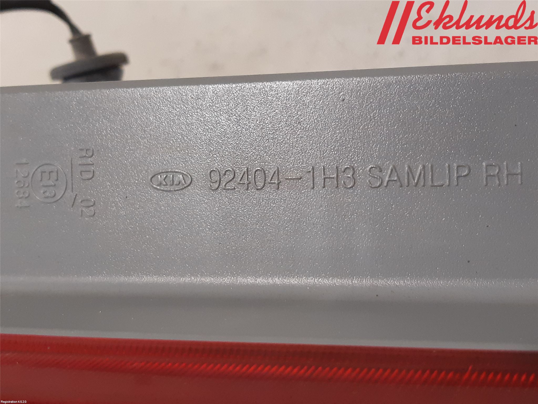 Kia CEED 06-12 Bakljus Höger