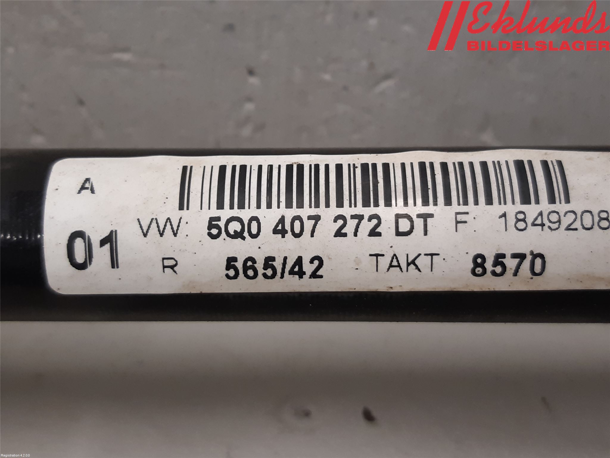 Volkswagen VW GOLF / E-GOLF VII 13-20 Drivaxel Fram Höger