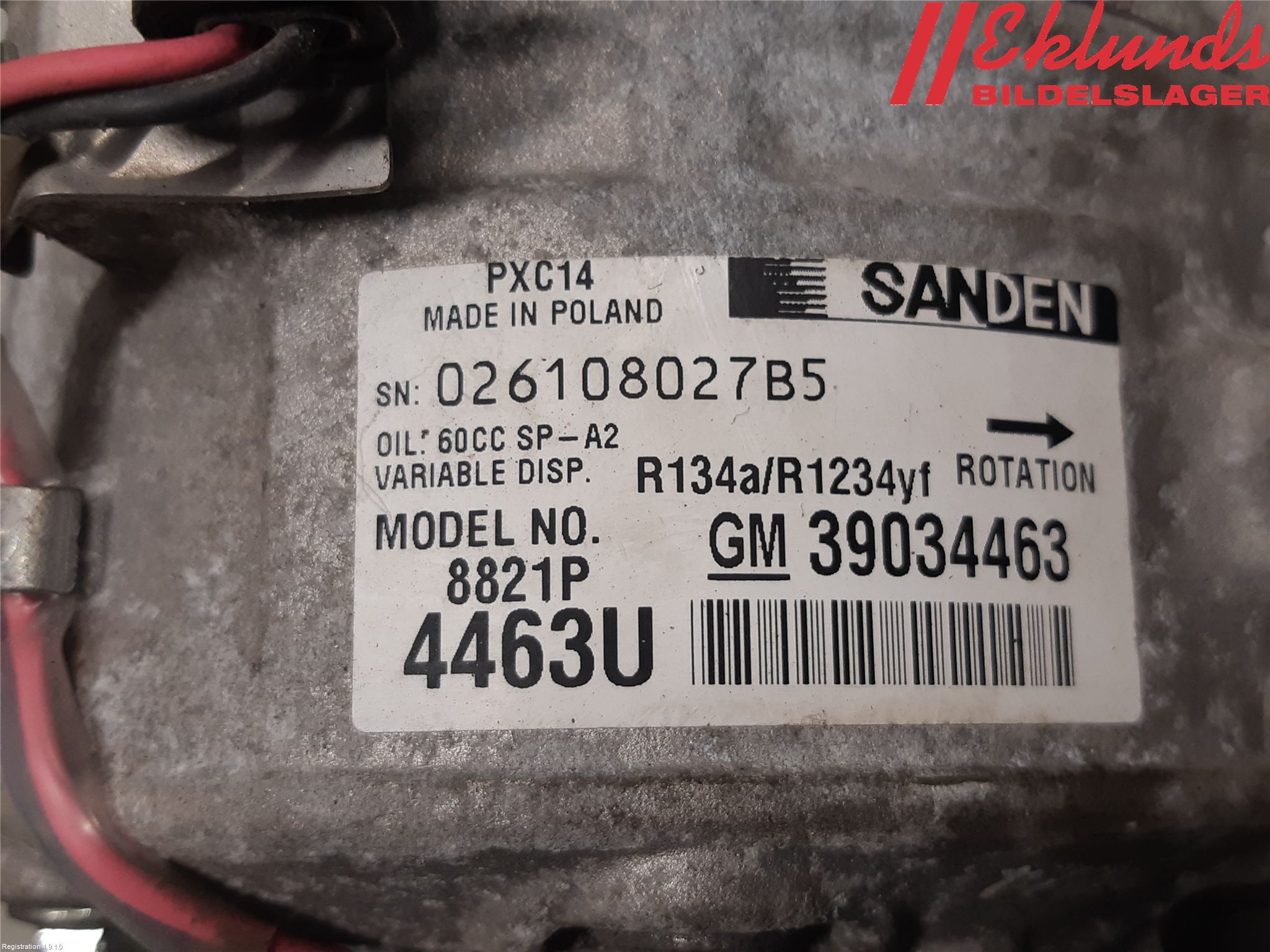 Opel ASTRA K 16-22 Ac Kompressor