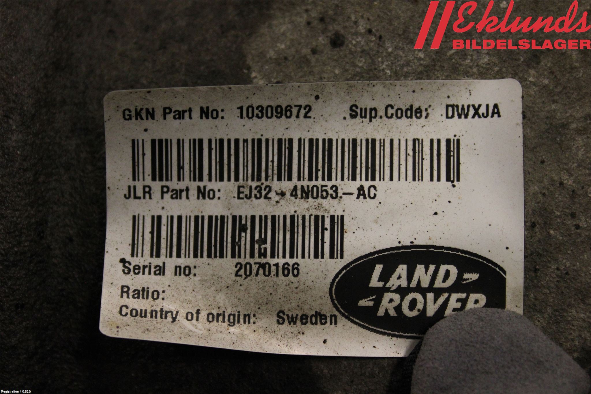 Landrover LAND ROVER RANGE ROVER EVOQUE (L538) 11-18 Bakväxel-Diff