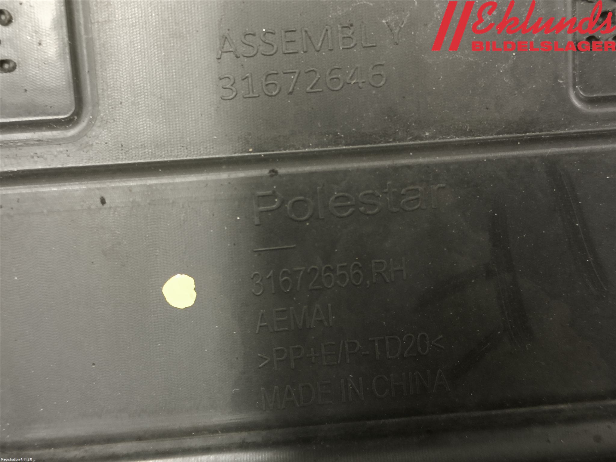 Polestar 2 20- Dörr Dekorlist Fram Hö