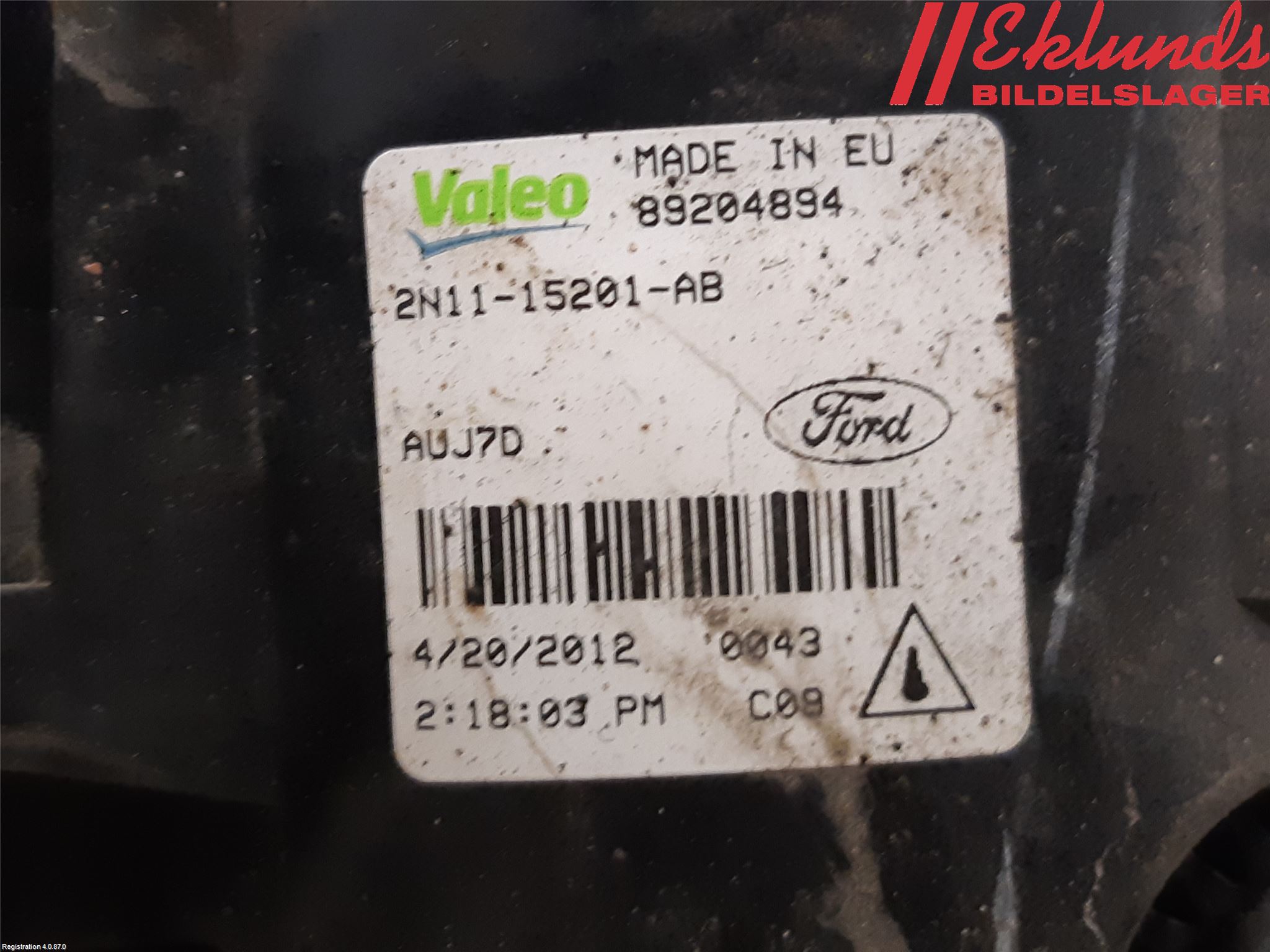 Ford FOCUS 11-14 Dimljus-Varselljus Fram