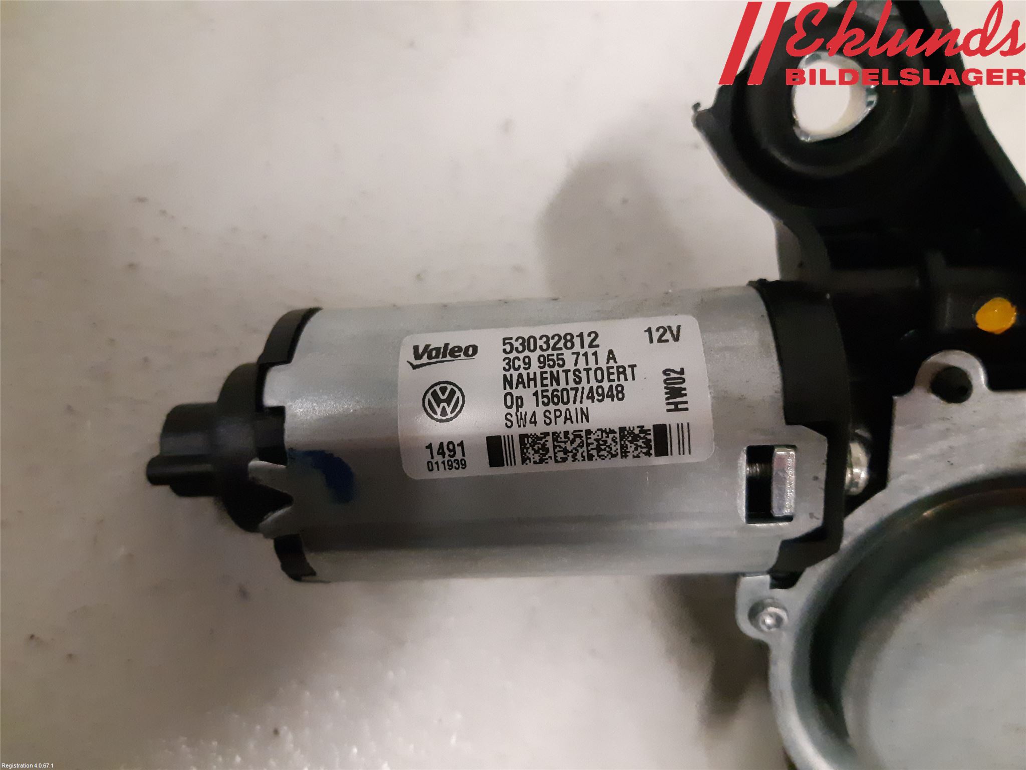 Volkswagen VW PASSAT 11-14 Torkarmotor Baklucka