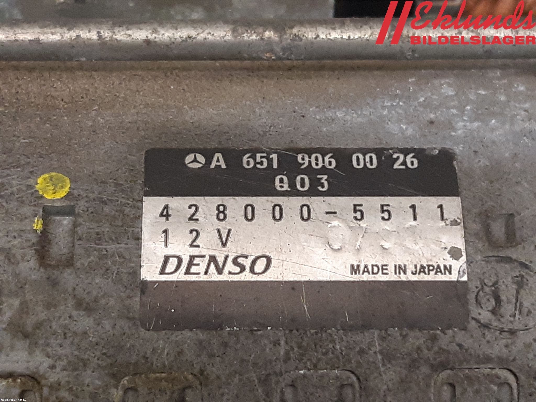 Mercedes-Benz MB SPRINTER (W906) 06-18 Startmotor Diesel