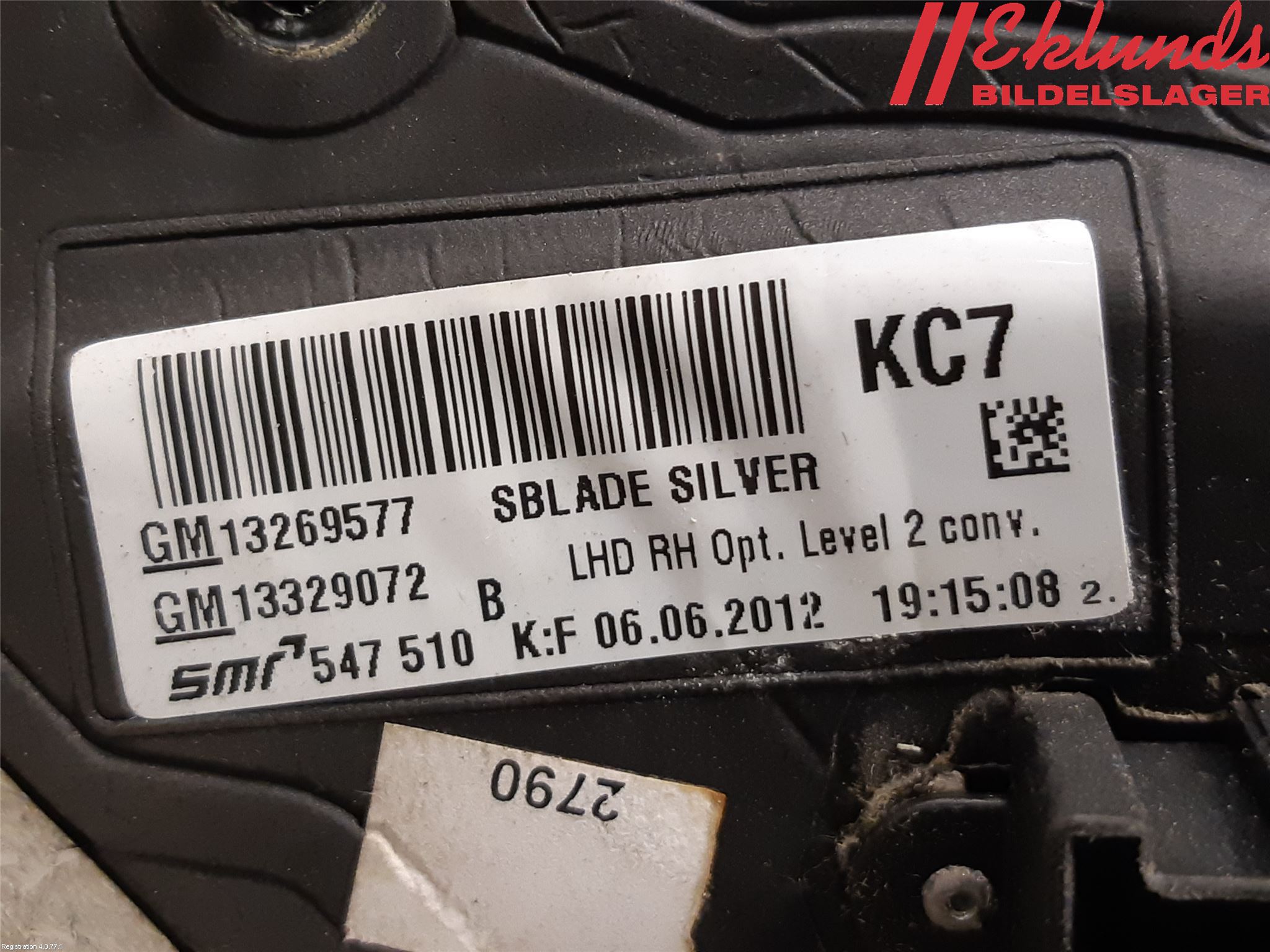 Opel INSIGNIA 09-16 Spegel Yttre El Hö