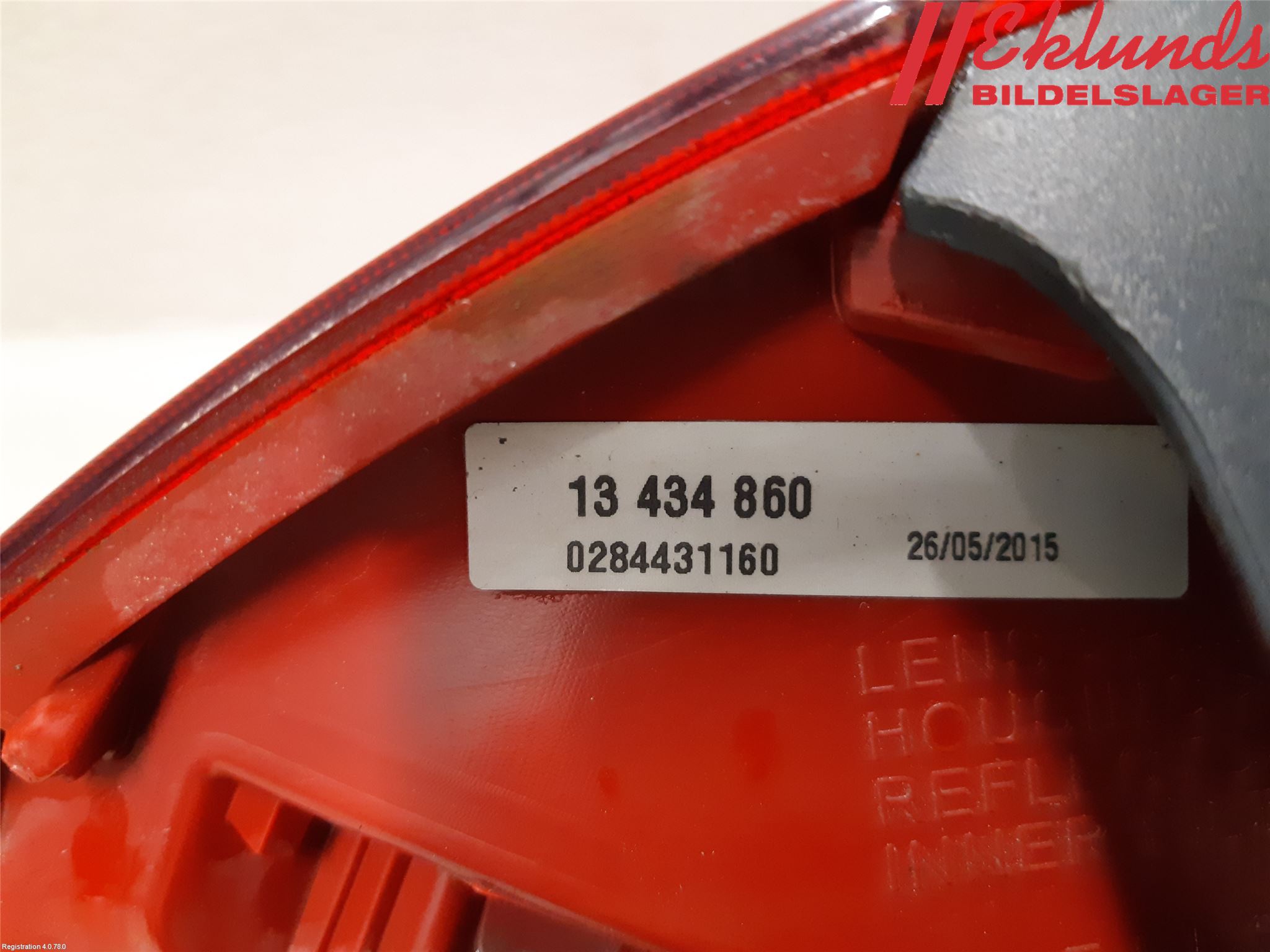 Opel MERIVA B 10-17 Bakljus Höger